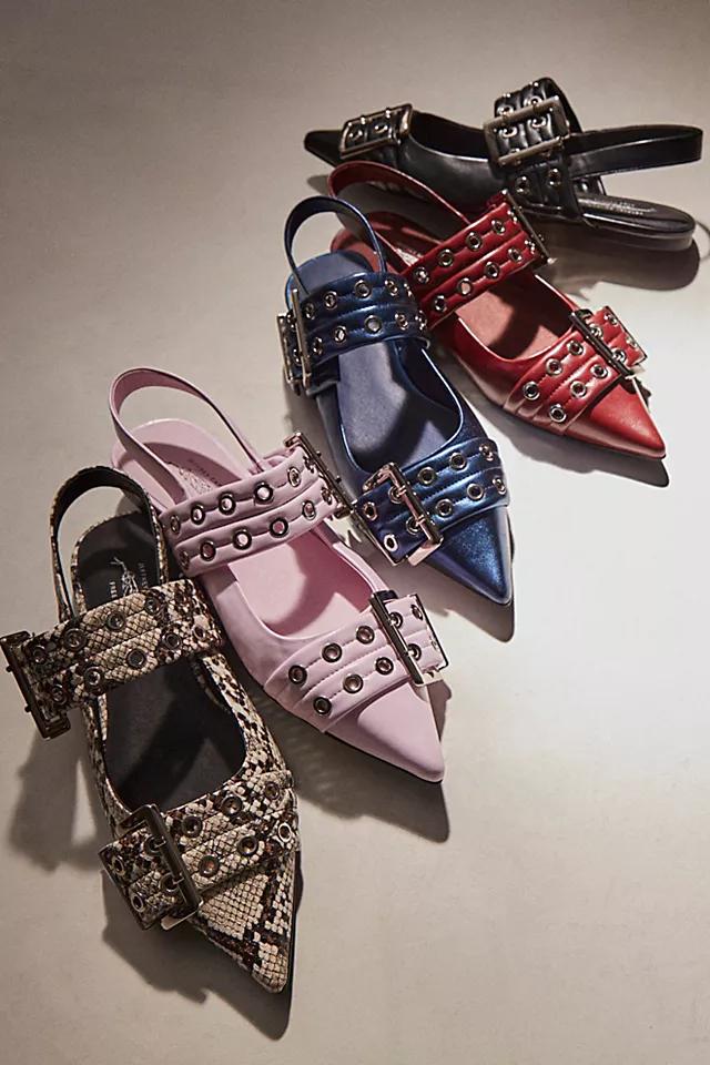 Lilly Buckle Slingback Flats Product Image