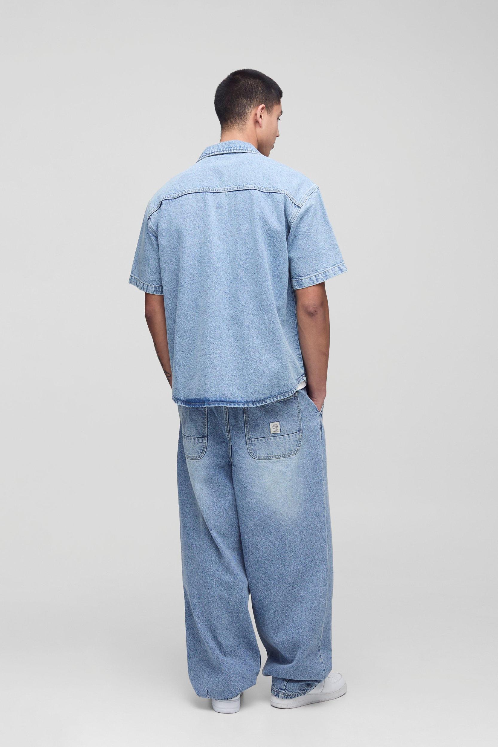 Tall Balloon Baggy Fit Jeans | boohooMAN USA Product Image