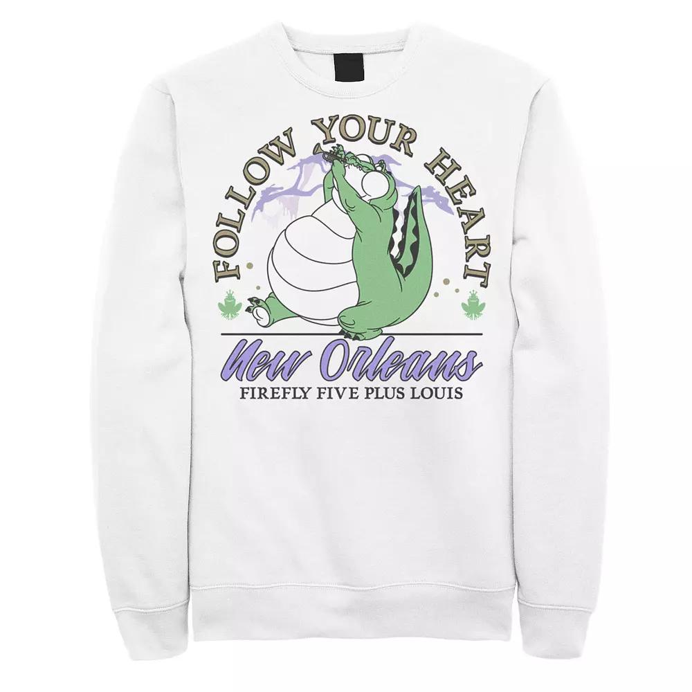 Men's Disney Princess And The Frog Louis Follow Your Heart Sweatshirt,  Product Image