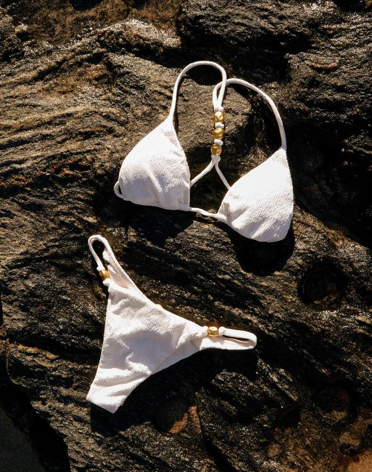 Firenze Kori T Back Tri Top - Off White Product Image