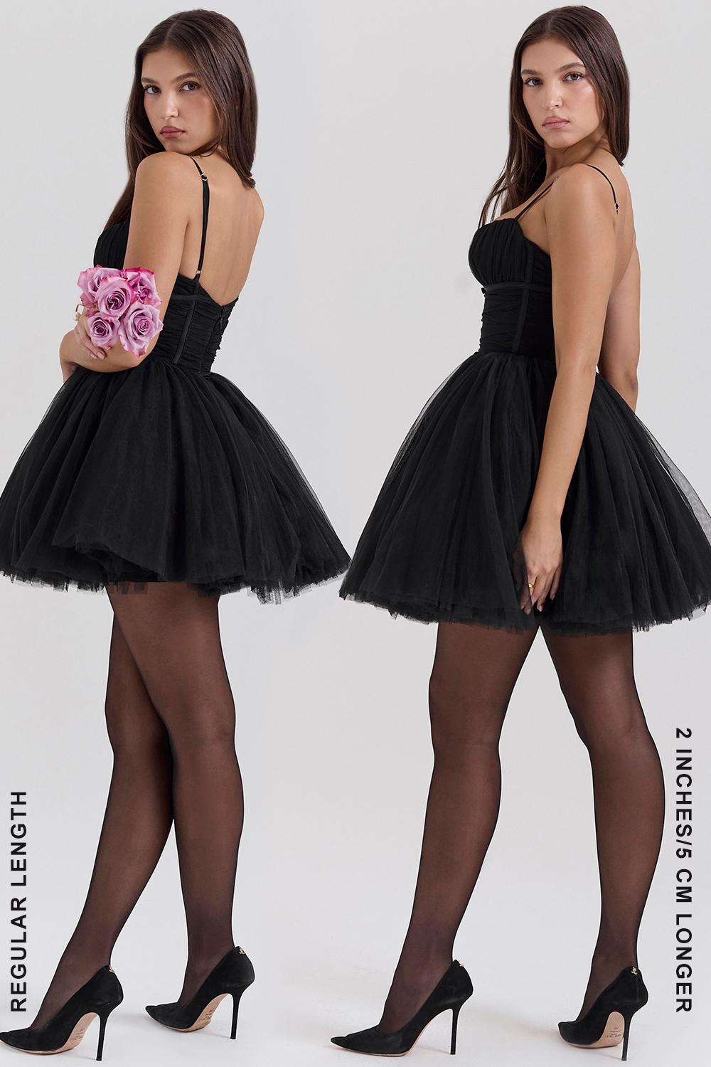 Princess  black tulle mini dress - sale Product Image