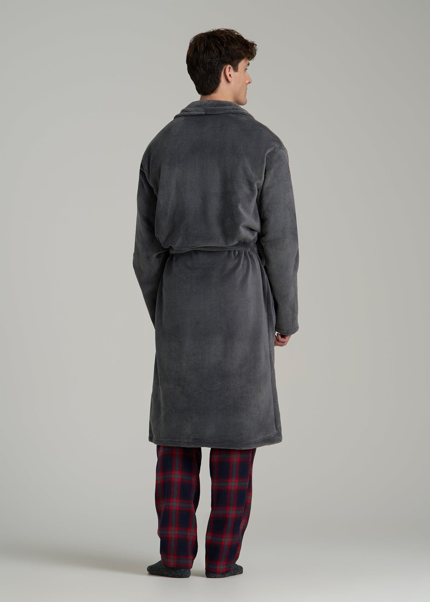 Robe for Tall Men in Charcoal Male Product Image