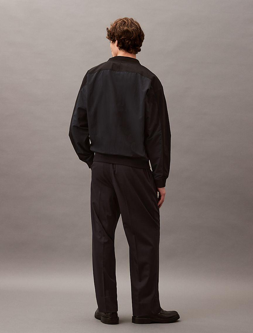 Pleated Wool Gabardine Blend Trouser Product Image
