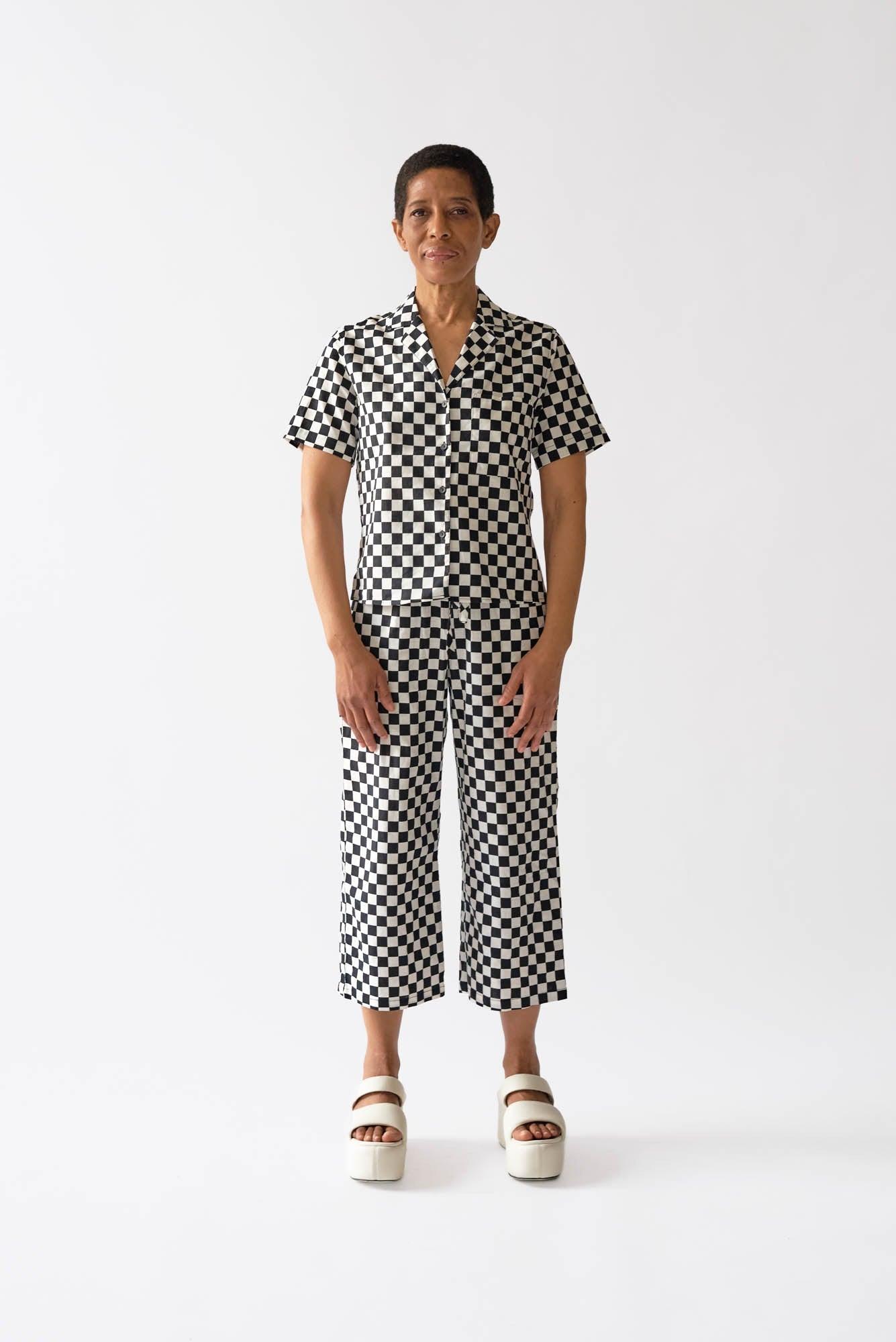 Archive | Lounge Top - Black Check Product Image