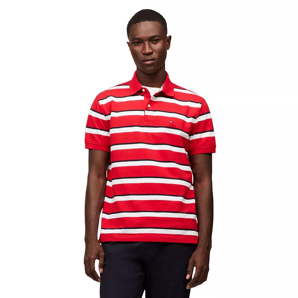 Men's Tommy Hilfiger Charlie Stripe Polo, Size: Small, Romantic Blue Product Image