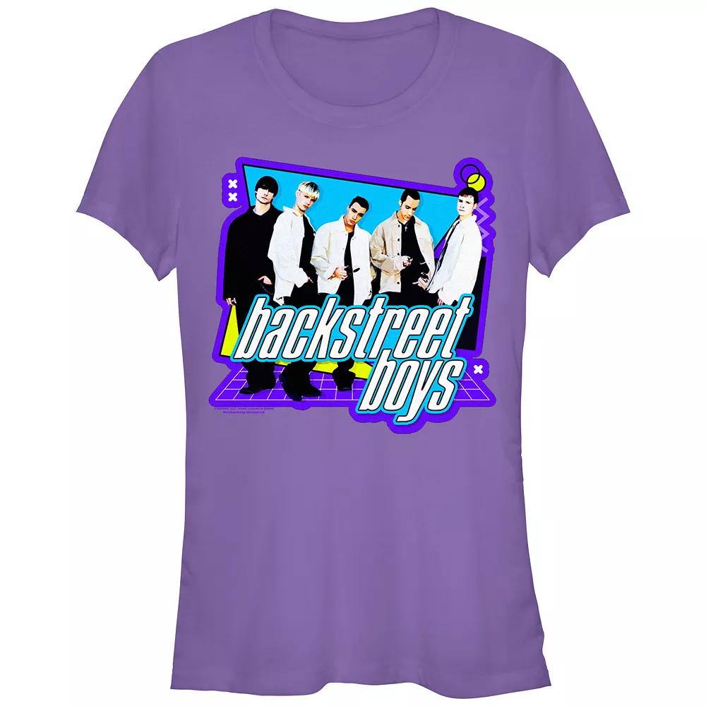 Juniors' Backstreet Boys 90's Style Graphic Tee, Women's, Size: Medium, Purple Product Image