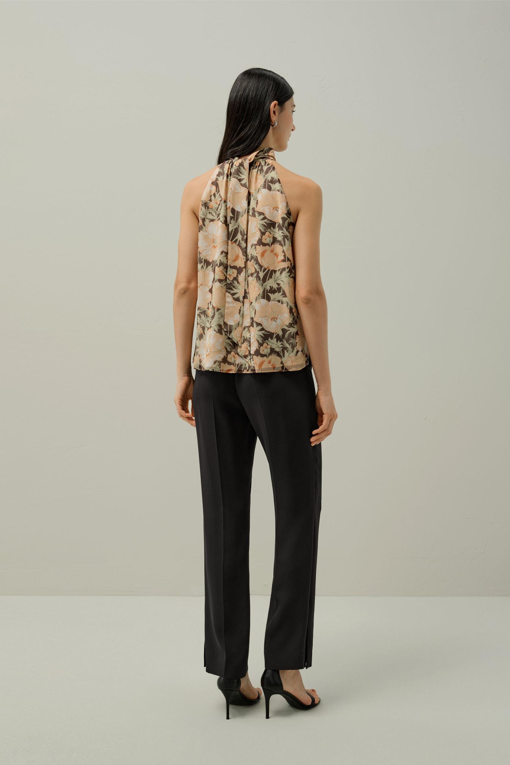 Poppy Parade Silk Top - Made With Liberty Fabric Product Image