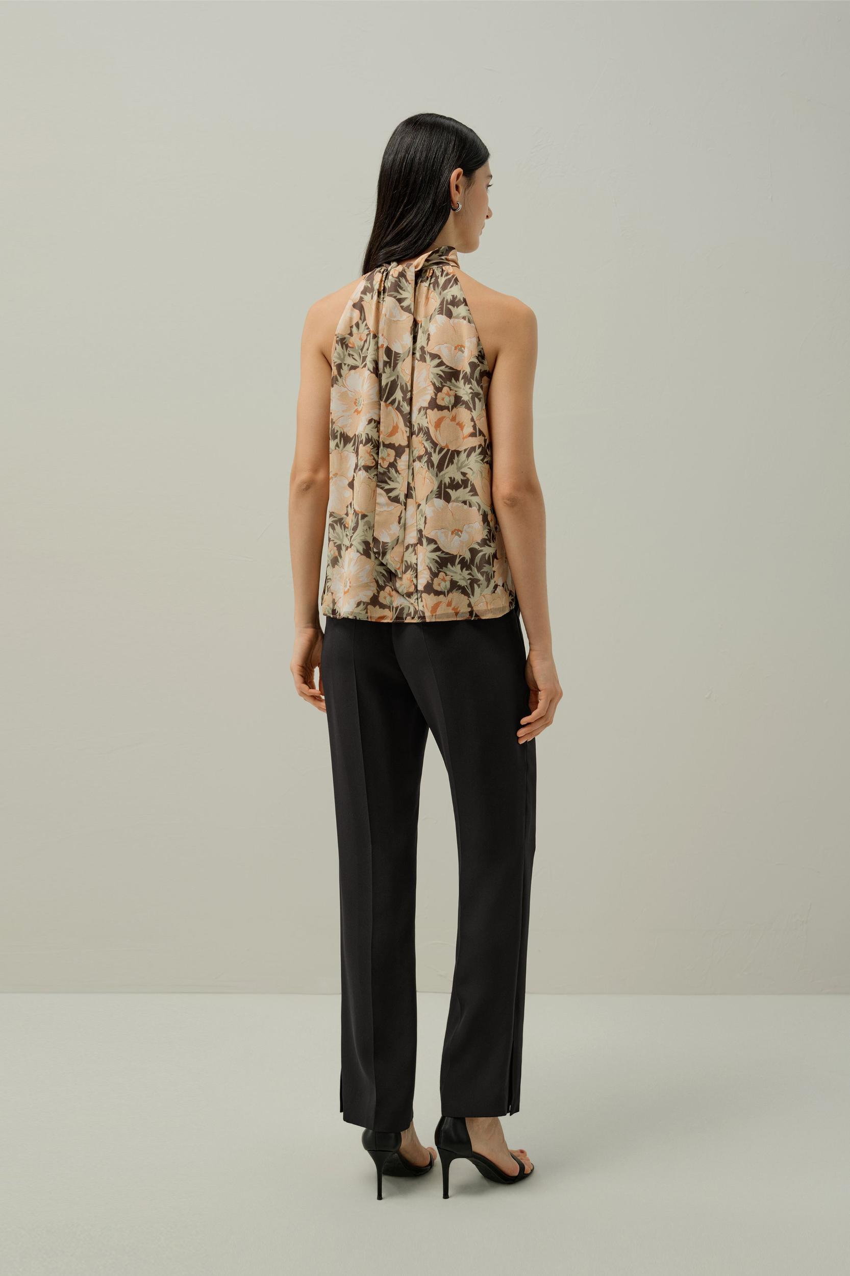 Poppy Parade Silk Top - Made With Liberty Fabric Product Image