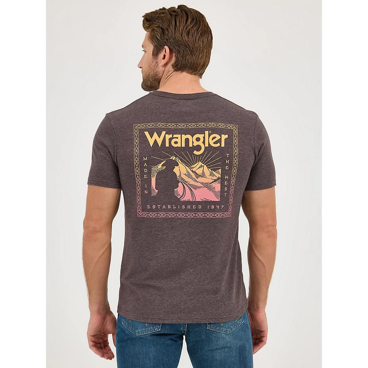 Men's Wrangler Back Graphic T-Shirt in Hound Product Image