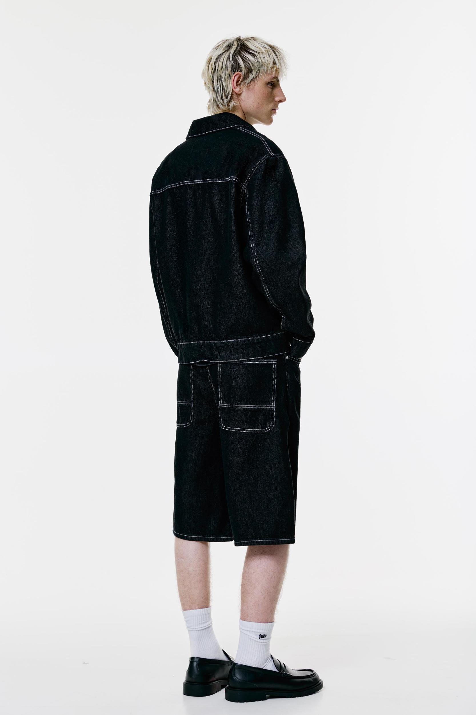 Denim jacket with pockets Product Image