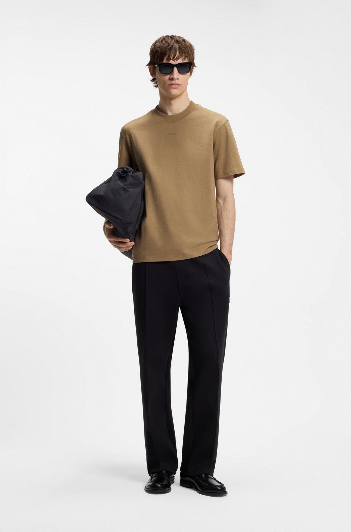 Relaxed-fit cotton-jersey T-shirt with logo print Product Image