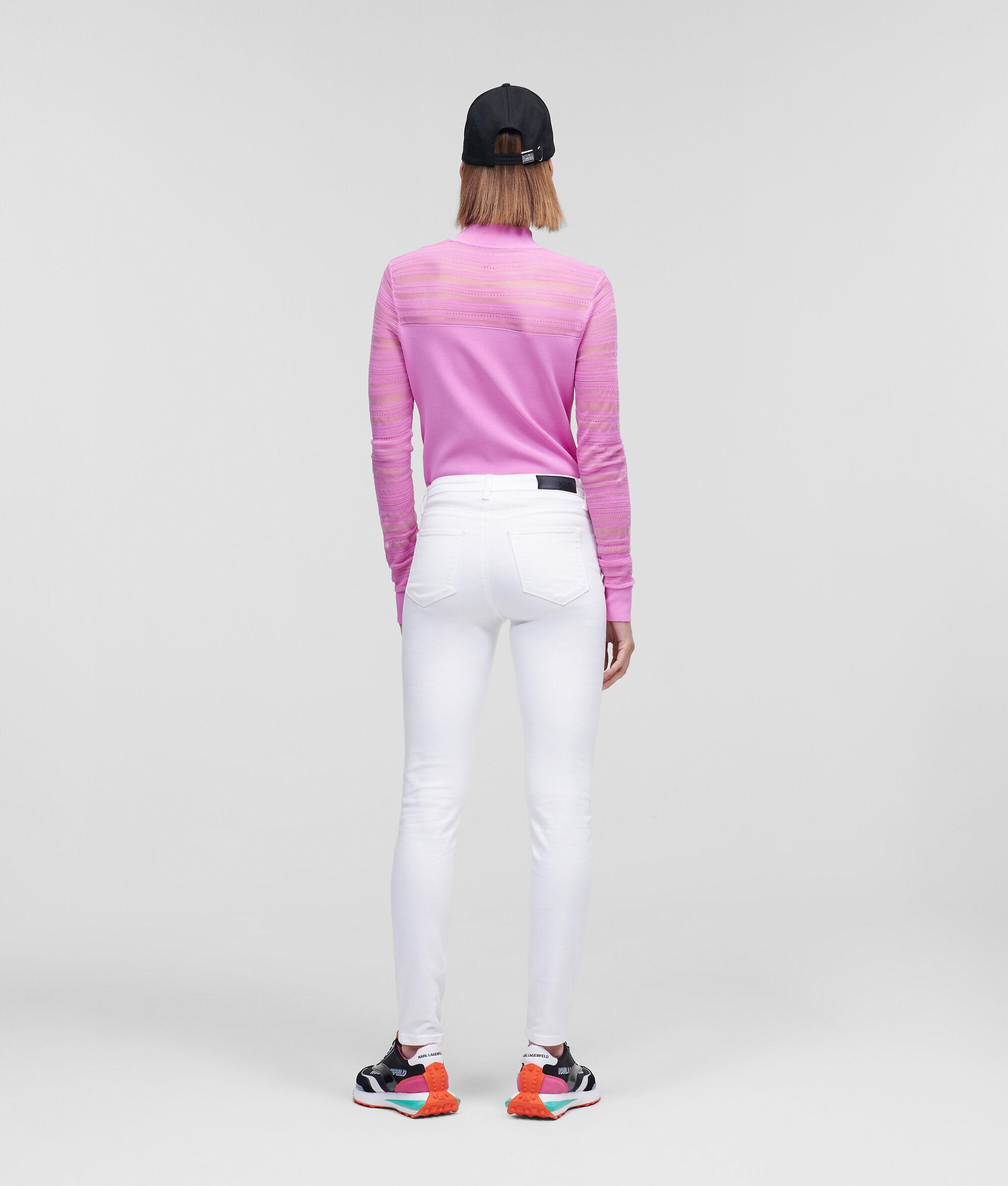 LOGO WHITE SKINNY JEANS Product Image