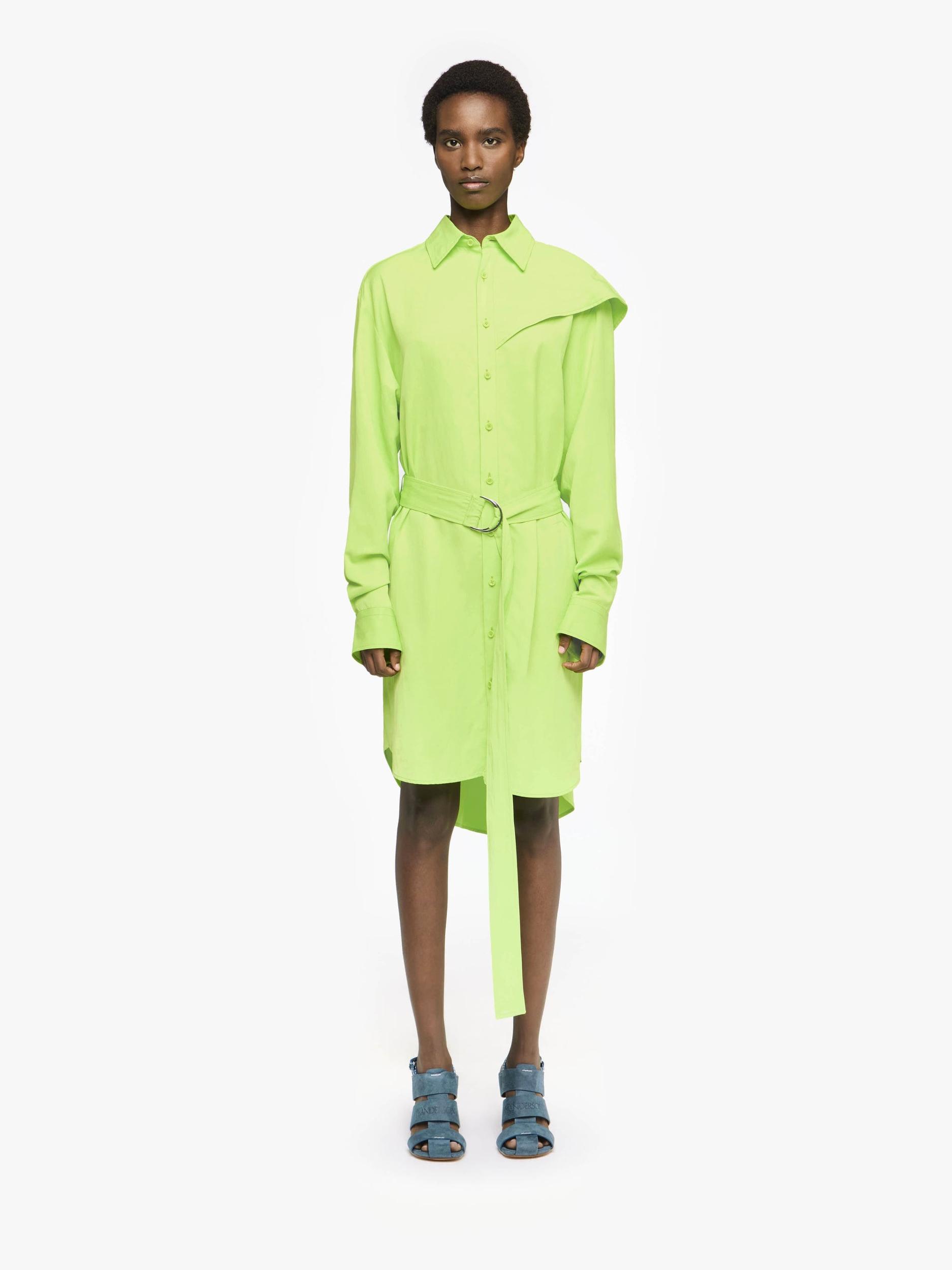 CAPE SHOULDER SHIRT DRESS Product Image