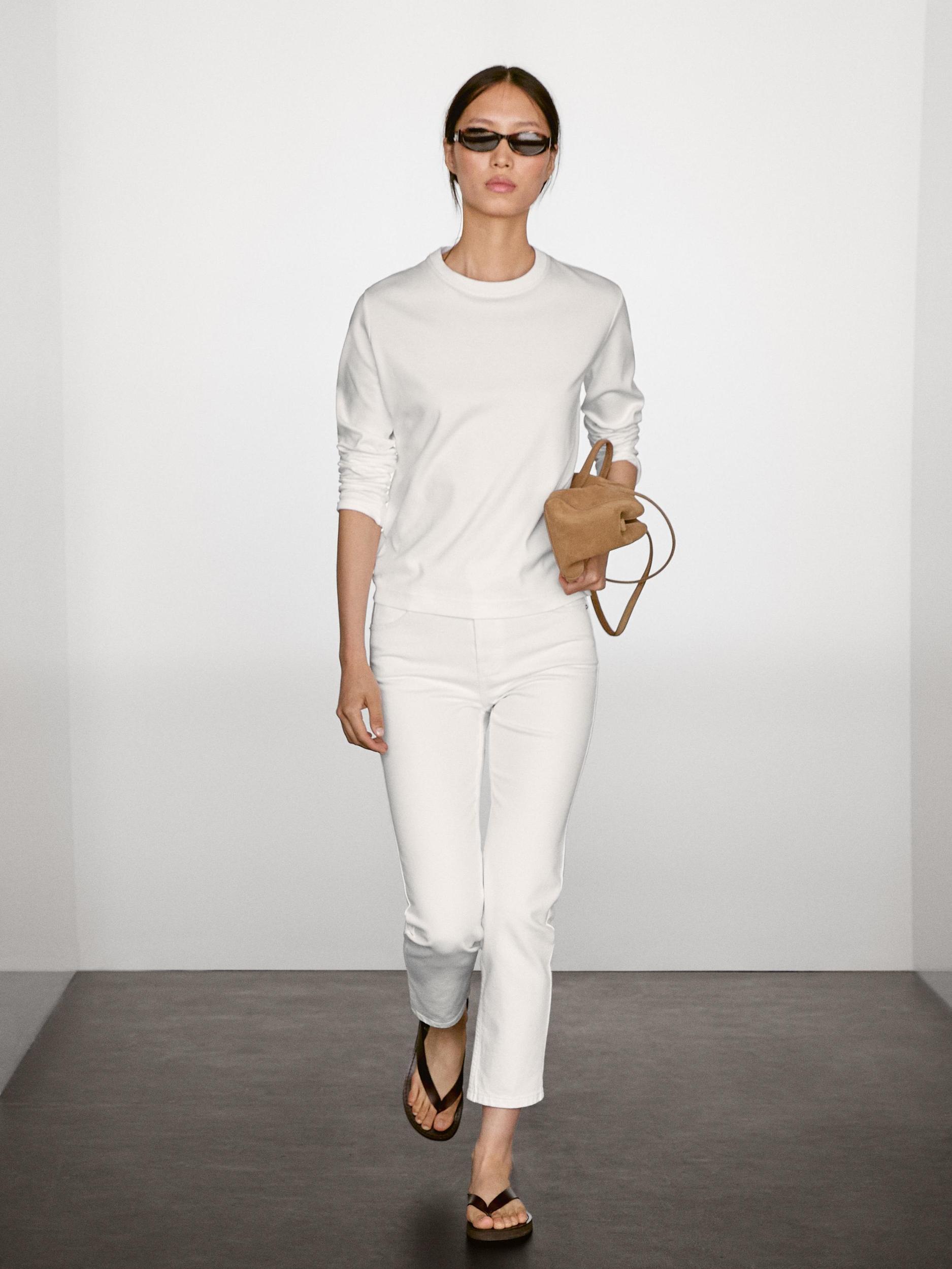 Long sleeve cotton T-shirt Product Image