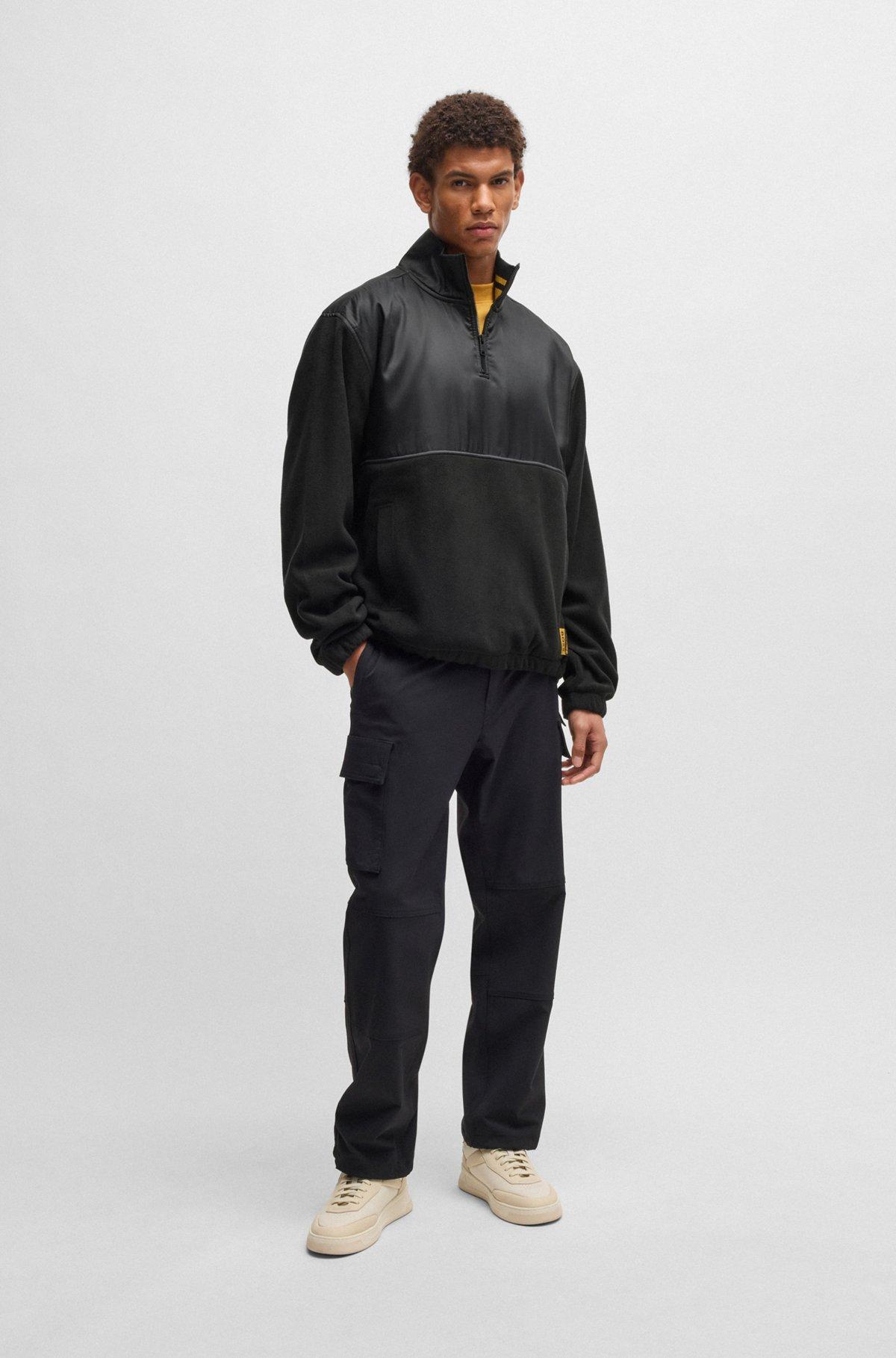BOSS x NFL fleece sweatshirt with gold-tone trims Product Image