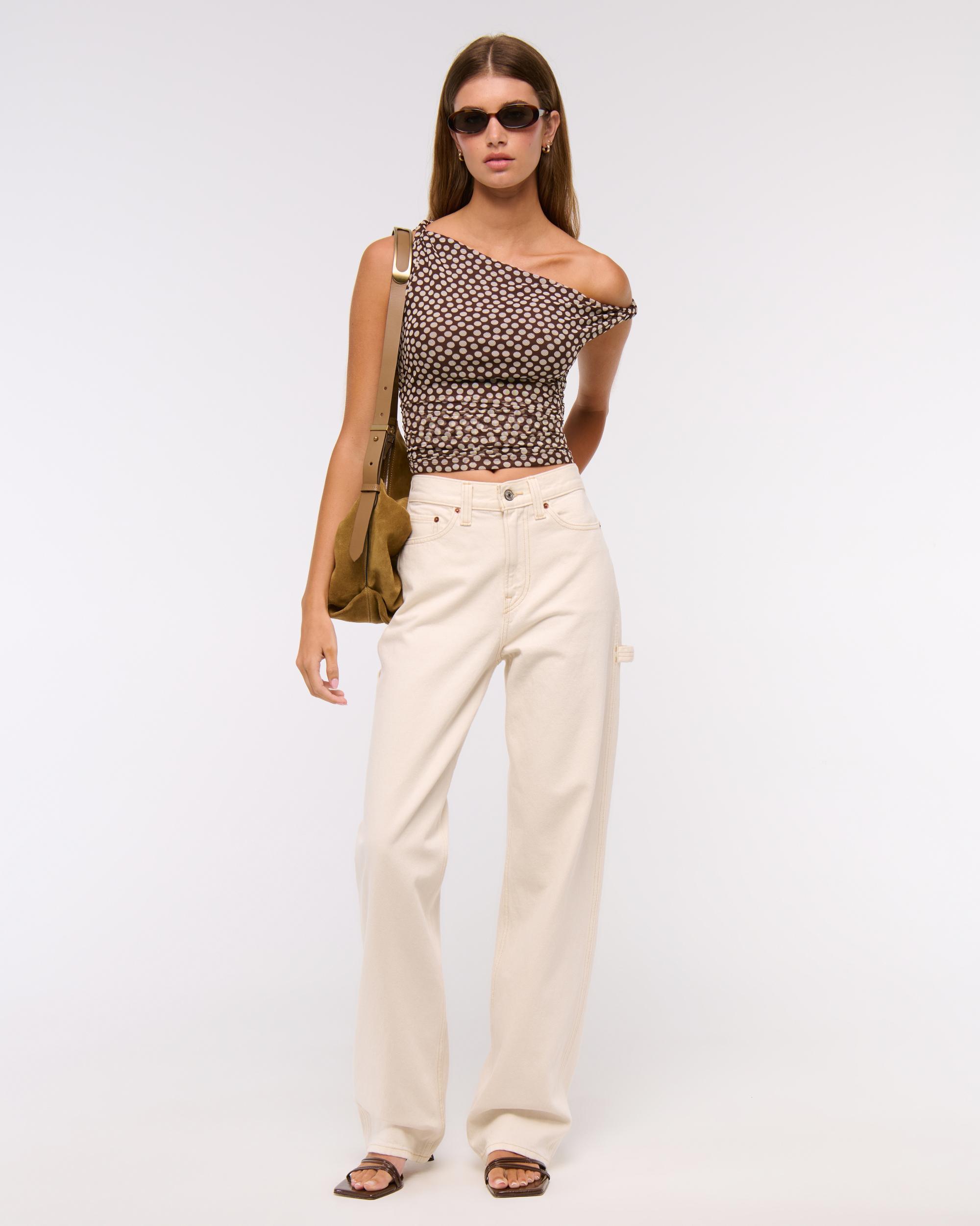 Asymmetrical Mesh Twist Top Product Image