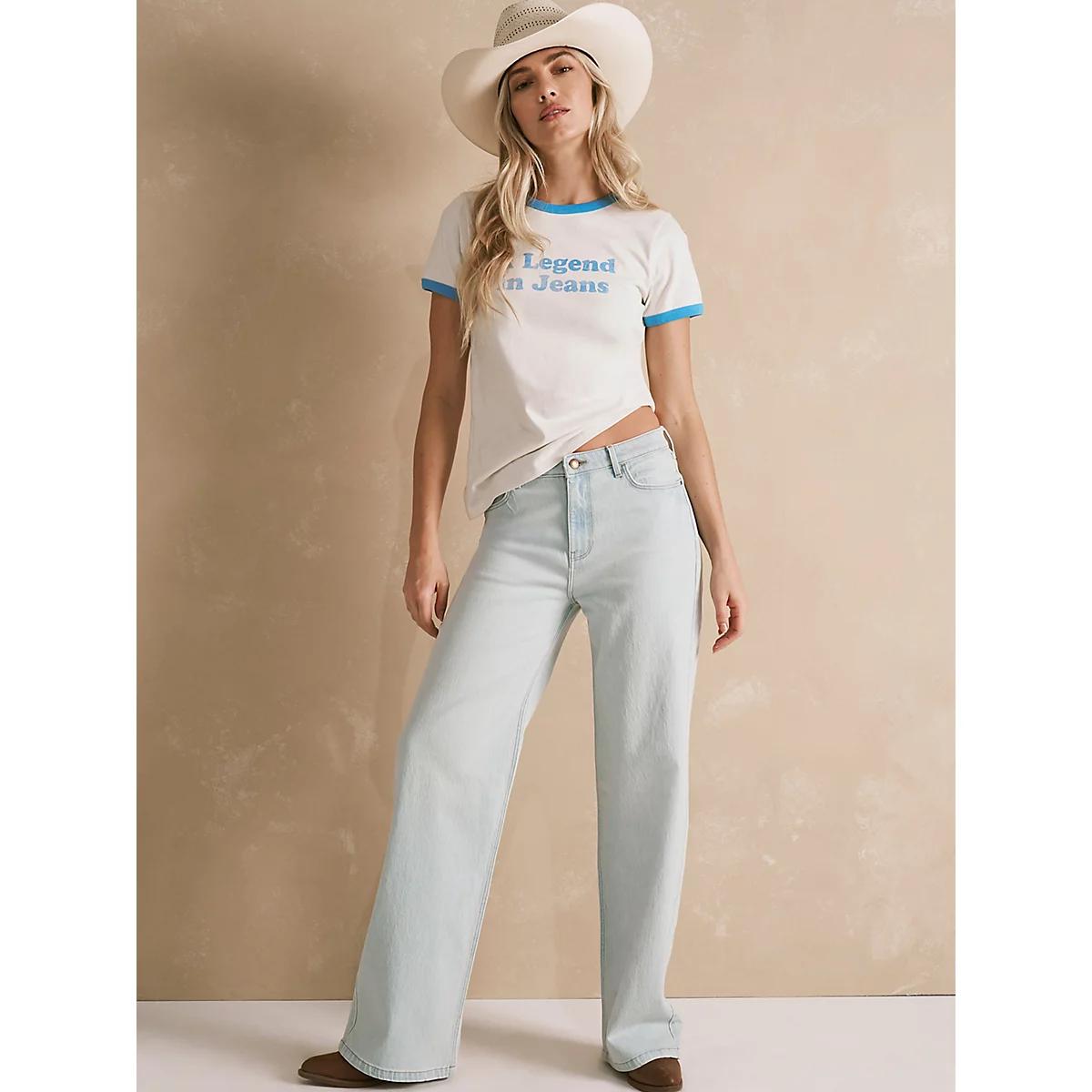 Women's Mid Rise Loose Jean in Daisy Product Image