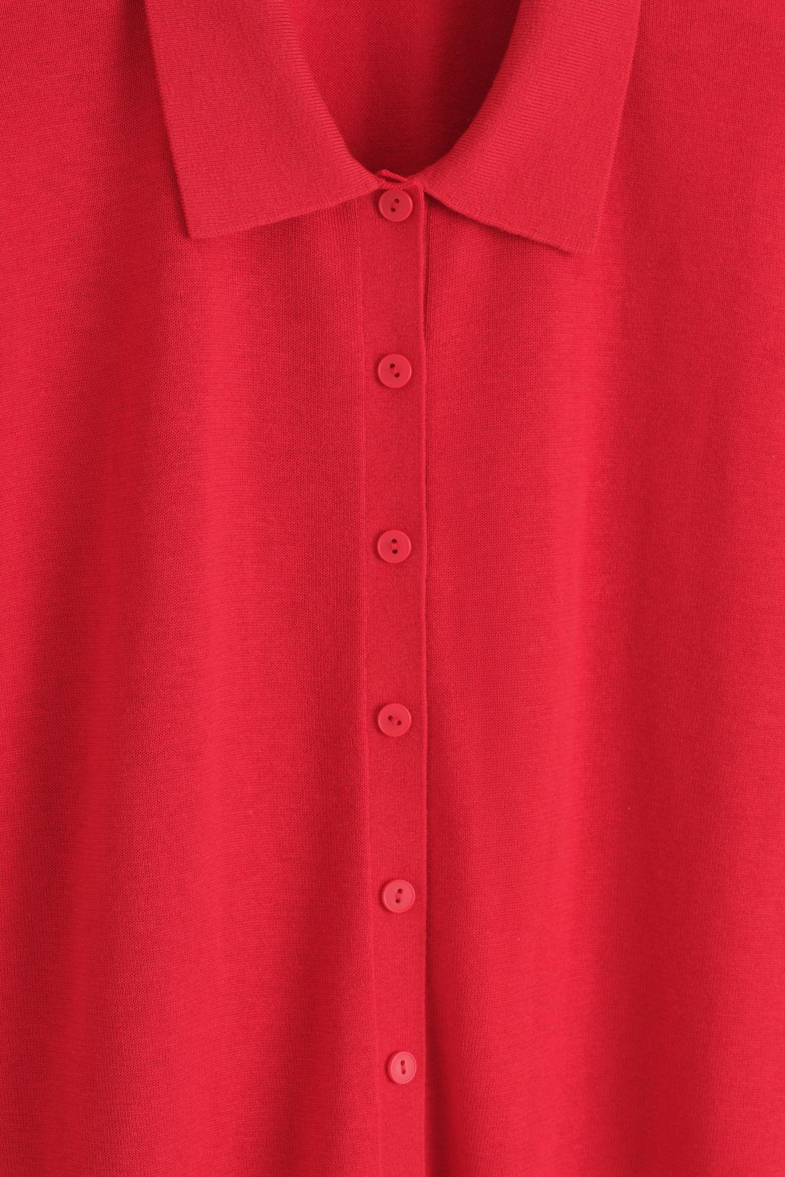 MERINO WOOL-BLEND POLO CARDIGAN Product Image