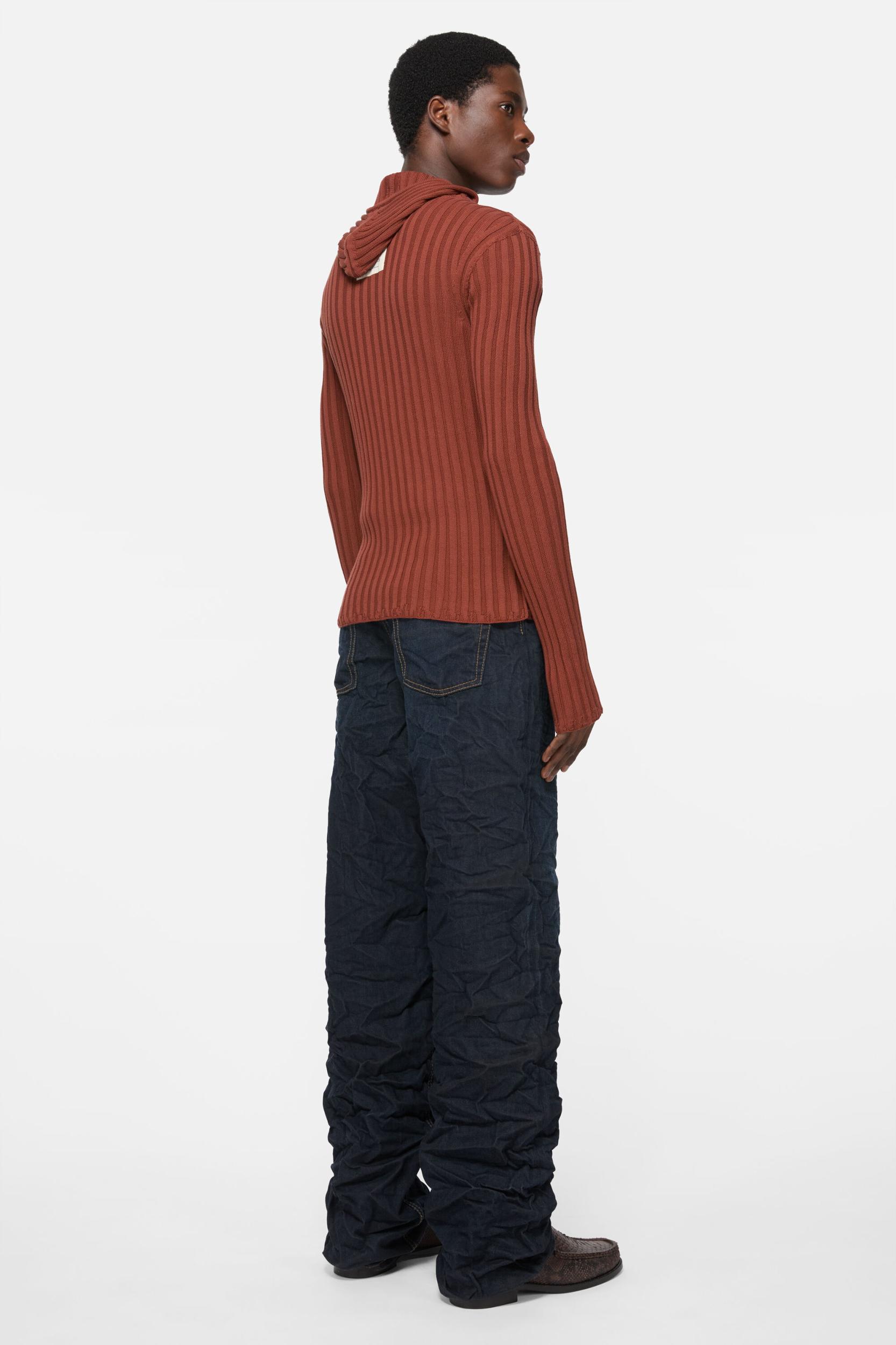 Zip-up hooded cardigan Product Image