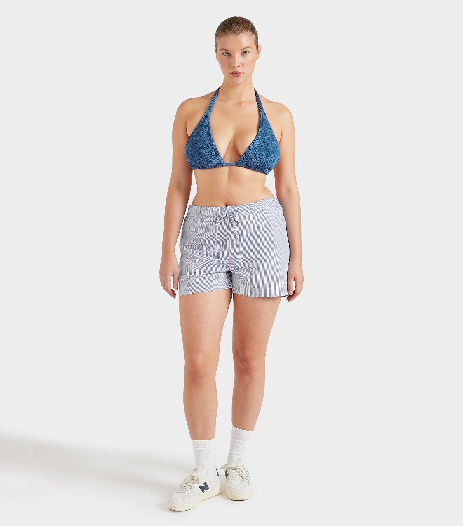 Coverage Tammy Bikini - Metallic Denim Product Image