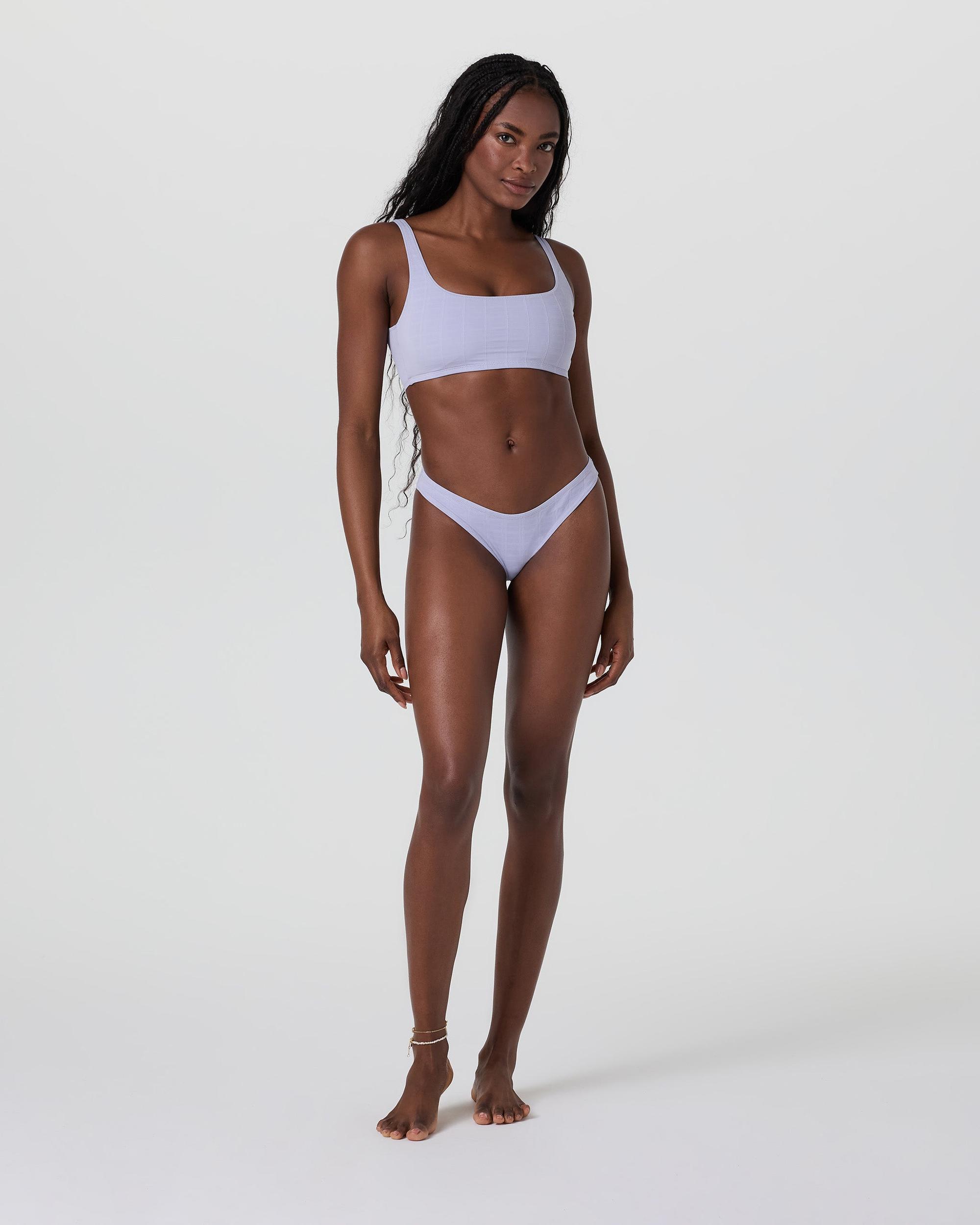 Encinitas Plaid Bikini Top Product Image