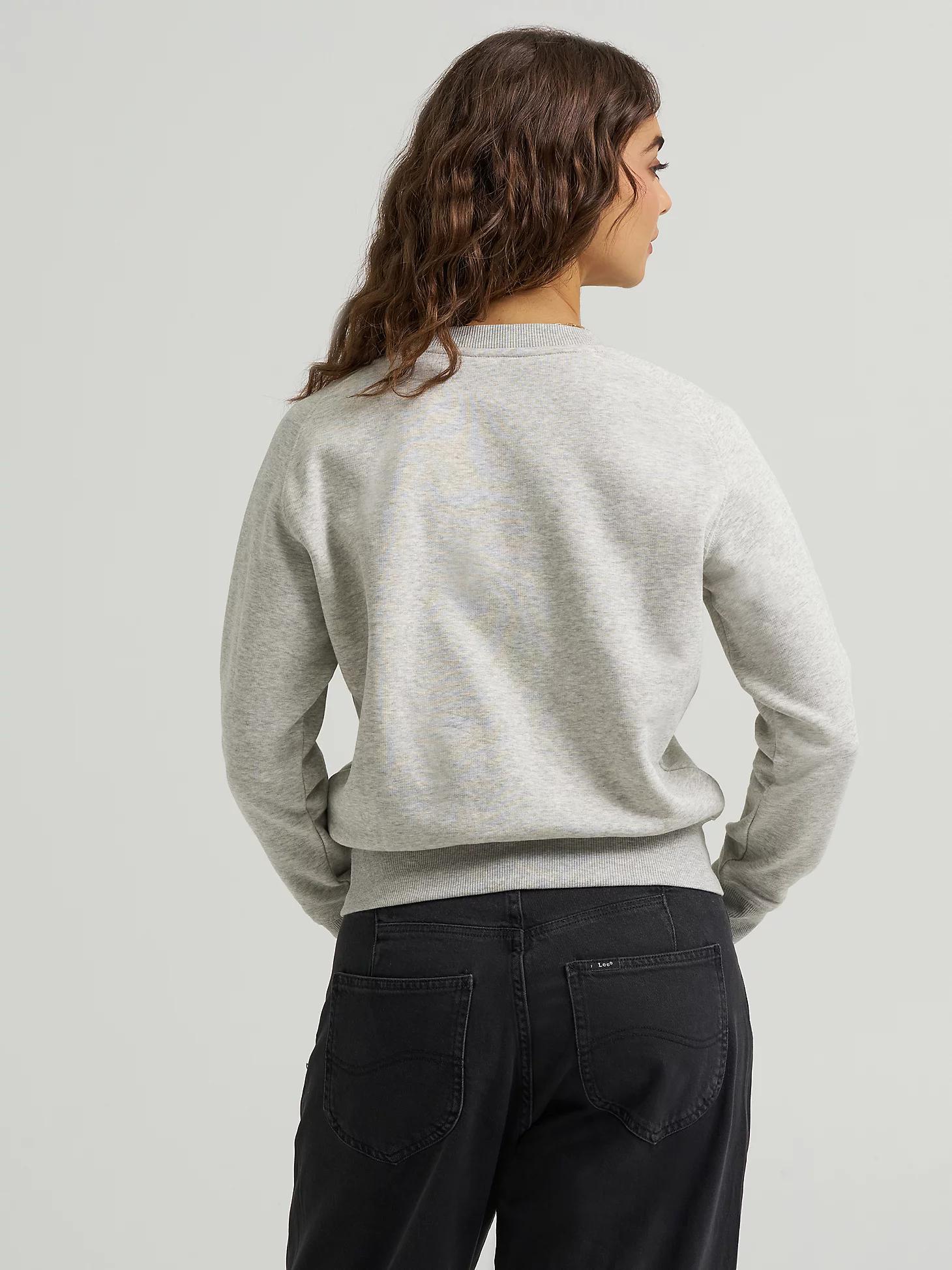 Women's Crew Neck Logo Sweatshirt | Women's Tops & Tees | Lee® Product Image