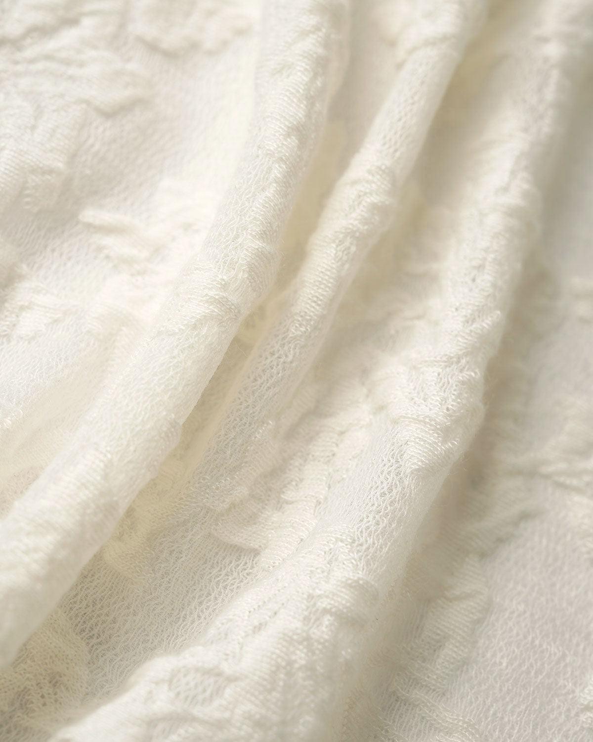 Beige Textured See Through Tee Product Image