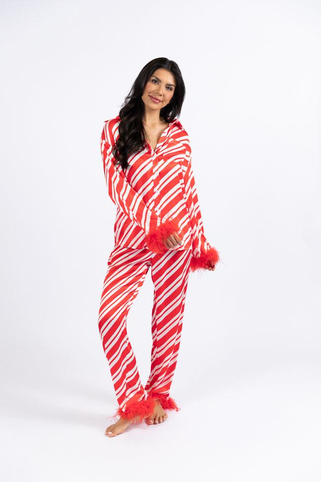 Merry Mint Satin Pajama Pants Macy Blackwell X Pink Lily FINAL SALE Product Image