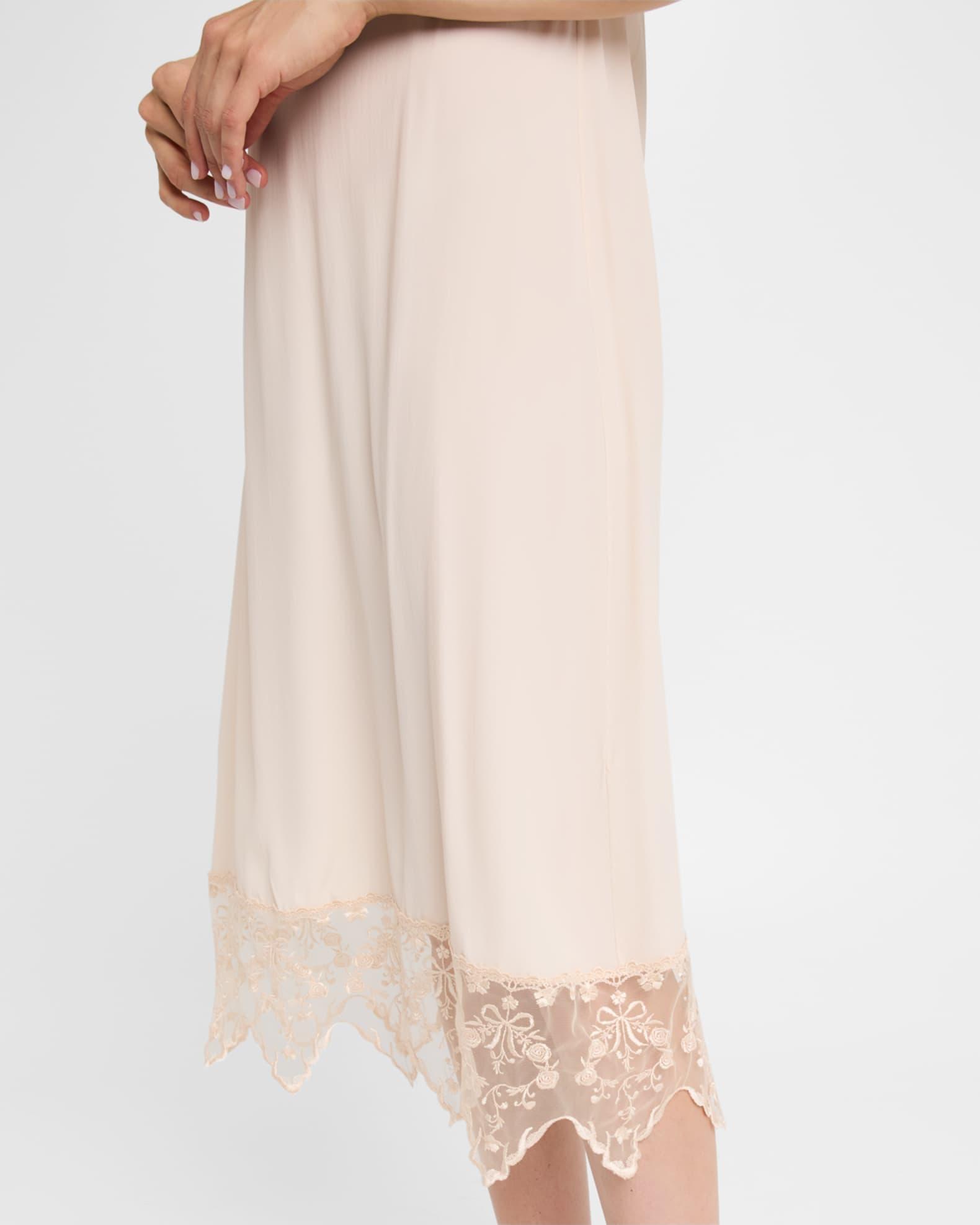 Lace-Trim Slip Dress  Product Image