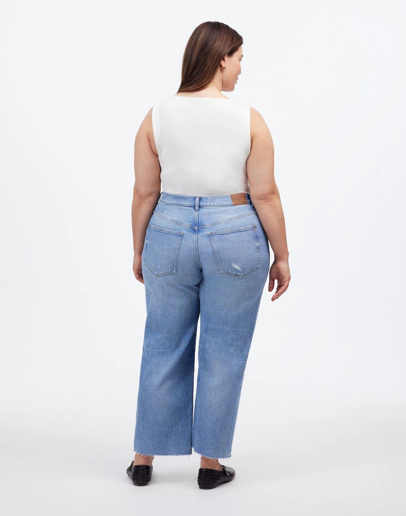 The Plus Perfect Vintage Wide-Leg Crop Jean Product Image
