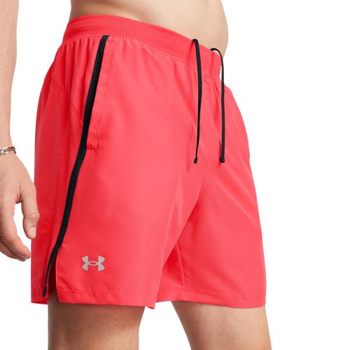 Under Armour Mens Under Armour Launch 7 Shorts - Mens White/Reflective/Castlerock Product Image
