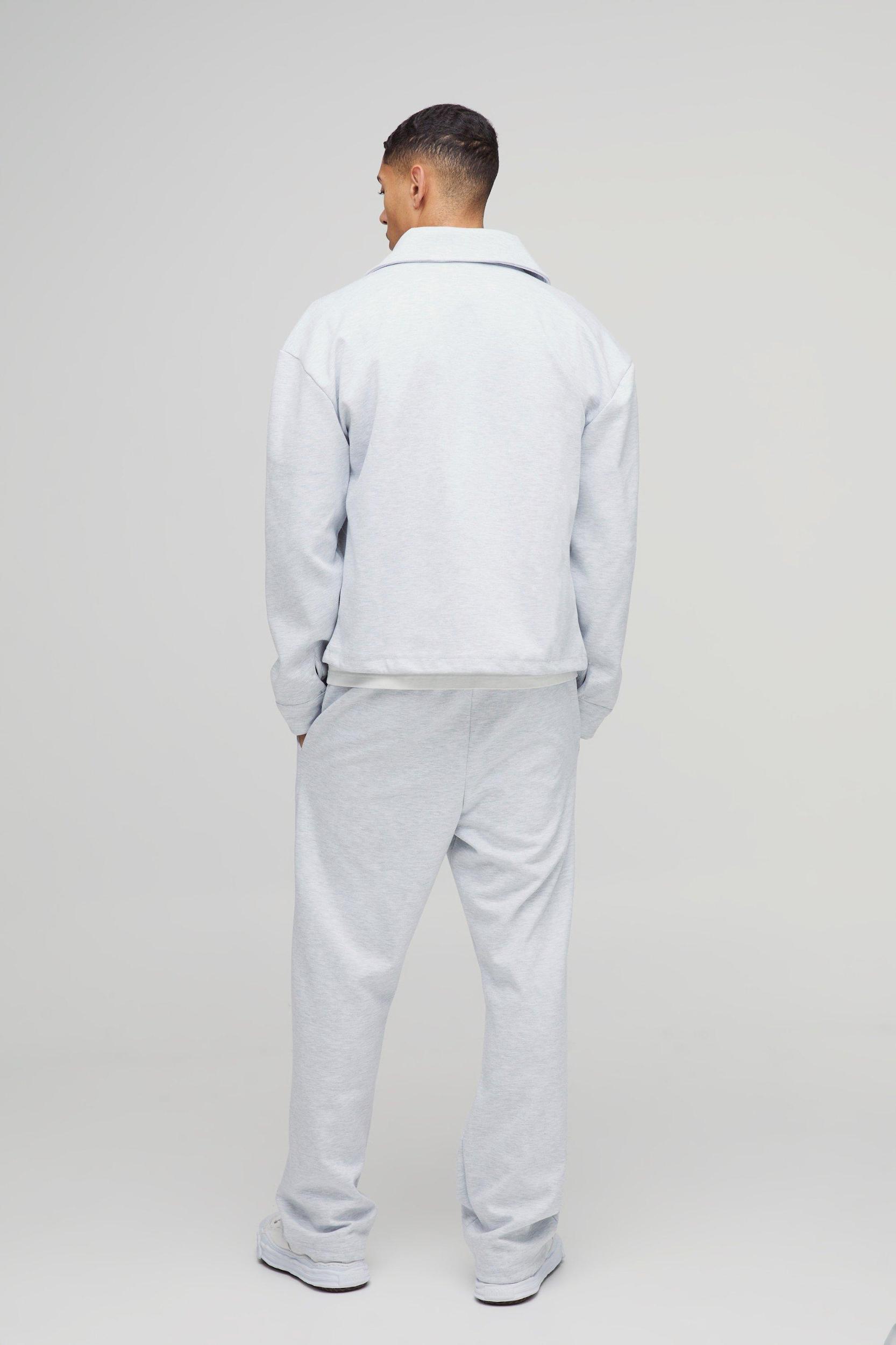 Straight Leg Scuba Pintuck Front Pants | boohooMAN USA Product Image