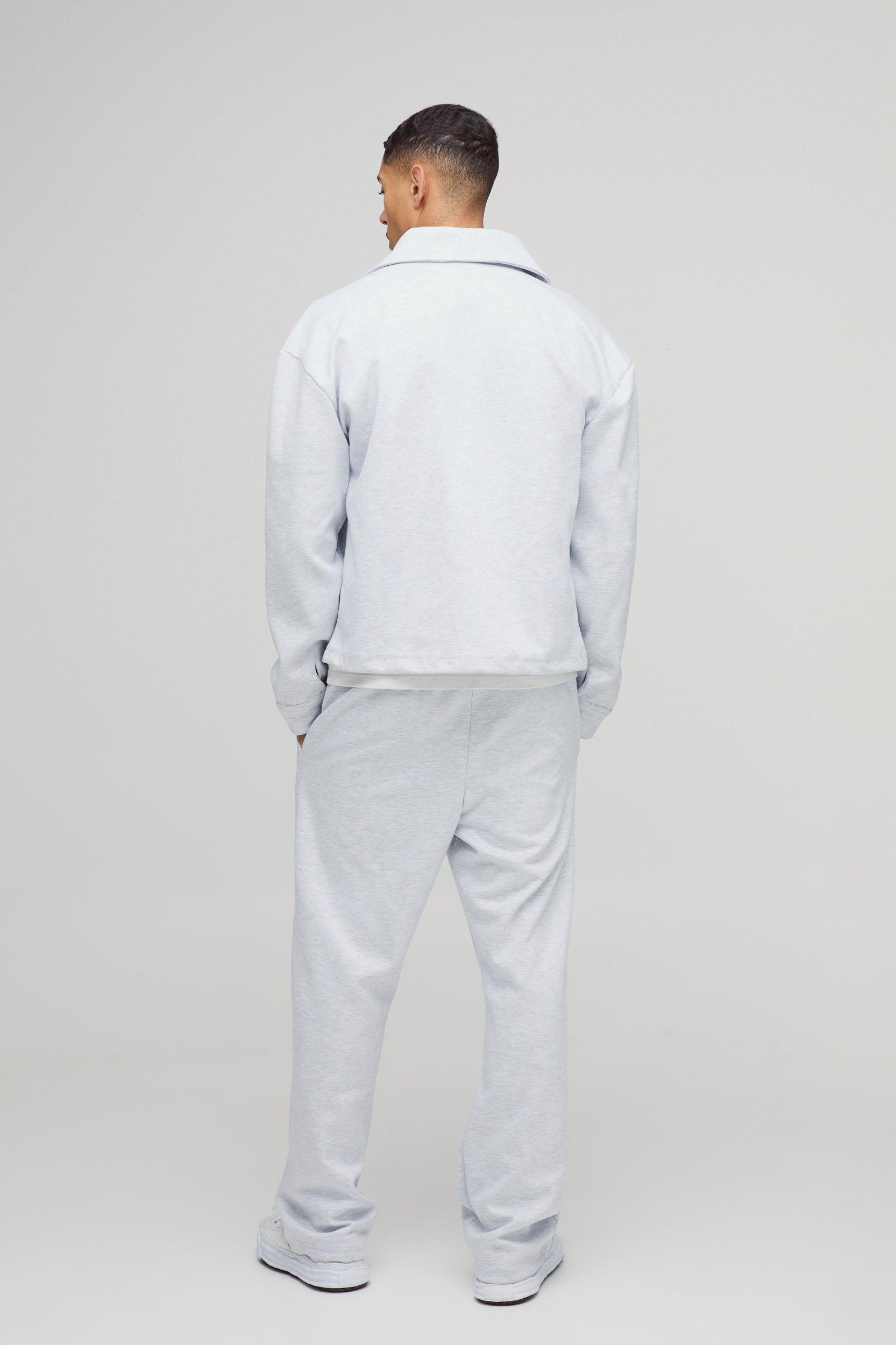 Regular Fit Scuba Shirt Jacket | boohooMAN USA Product Image