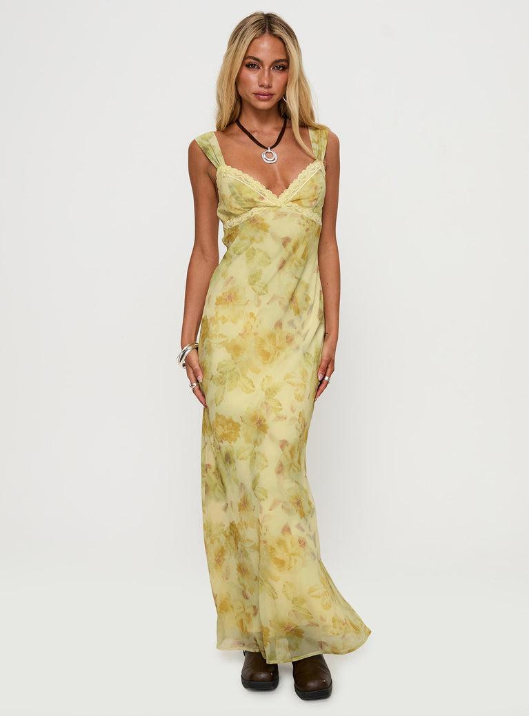 Fernwood Maxi Dress Yellow Multi Product Image
