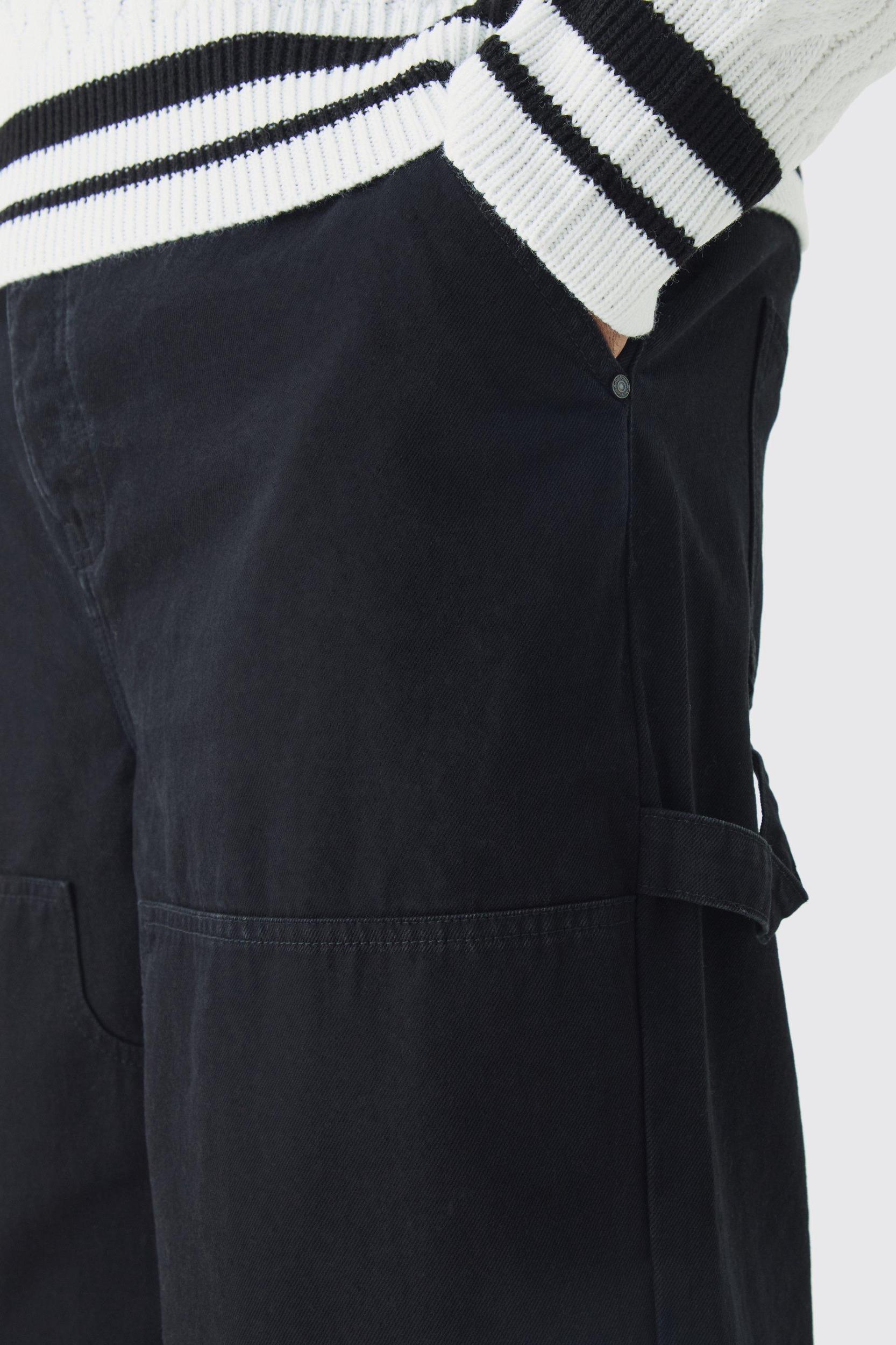 Plus Relaxed Fit Carpenter Jeans | boohooMAN USA Product Image