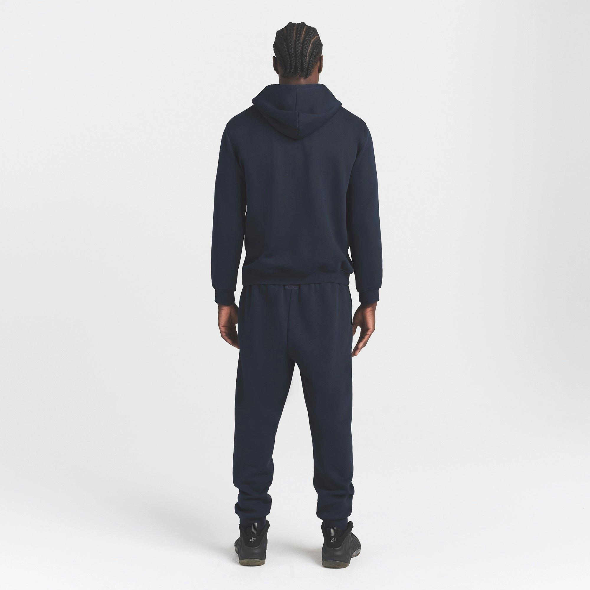 FLEECE LOUNGE MENS CLASSIC HOODIE | NAVY Product Image