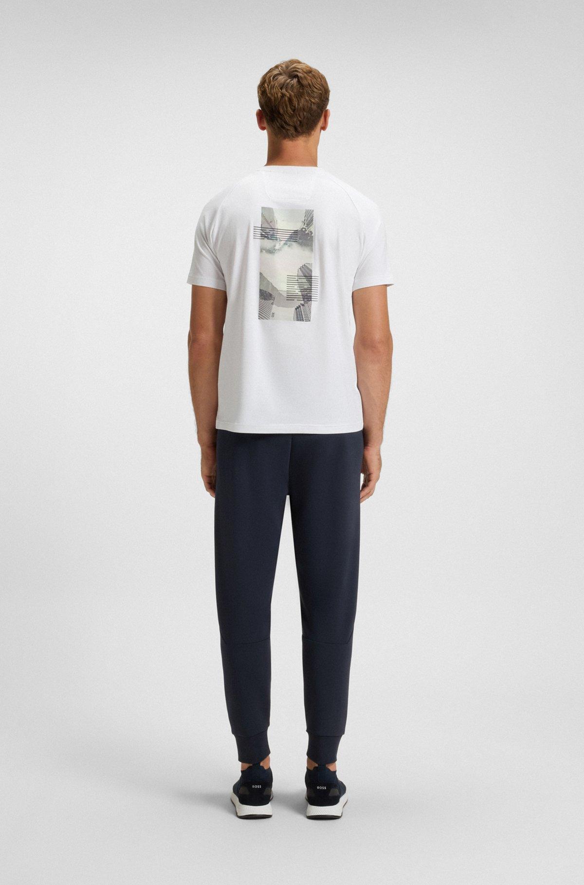Relaxed-fit T-shirt with decorative reflective accents Product Image
