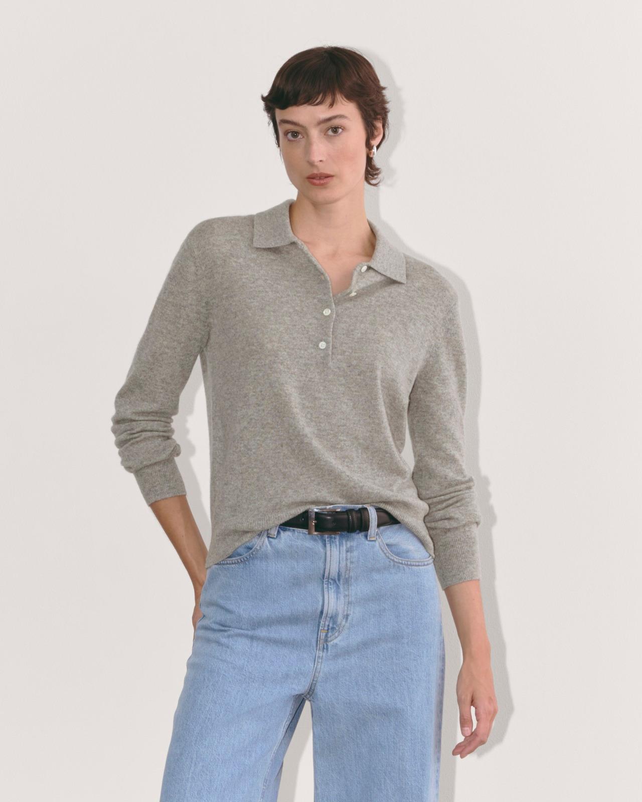 Womens Classic Polo in Cashmere Sweater by Everlane Product Image