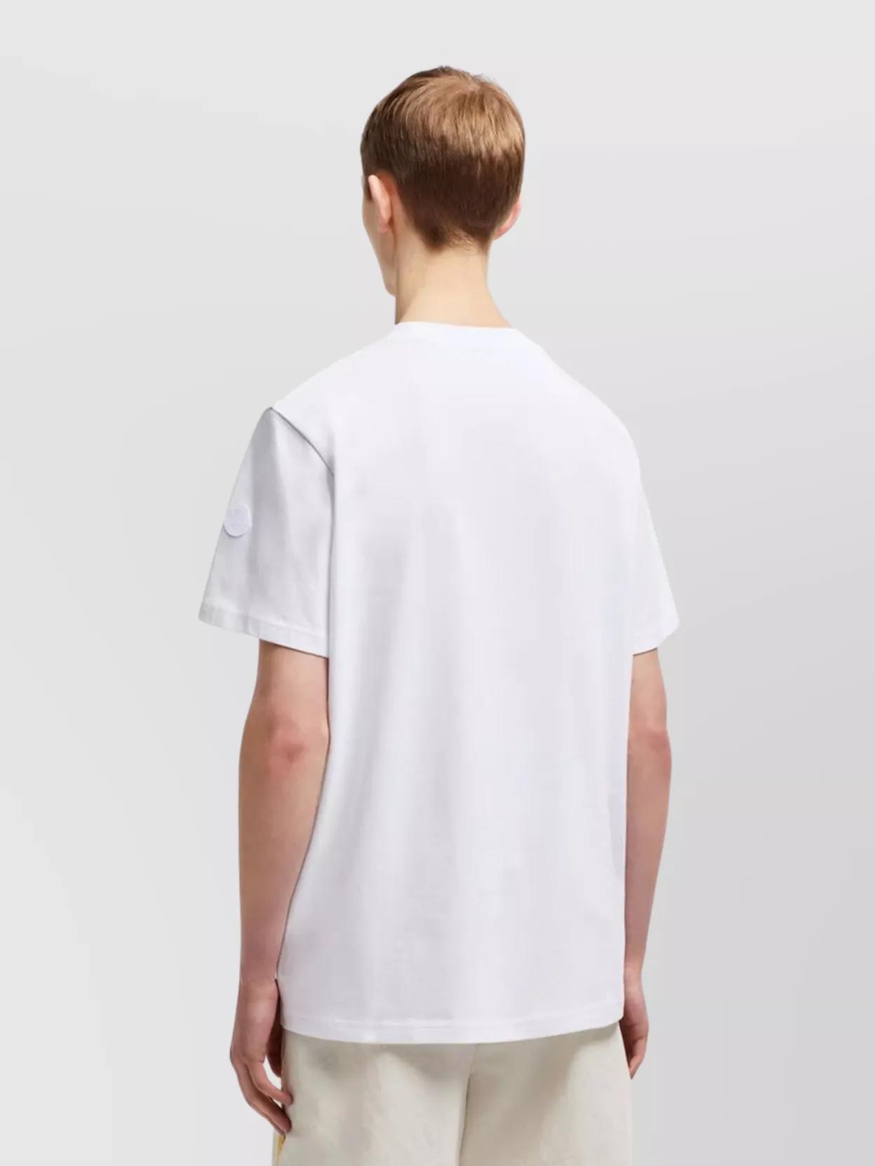 MONCLER Mens White Brand-patch Short-sleeve Pack Of Three Cotton-jersey T-shirt Product Image