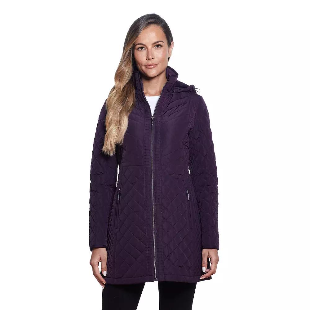 Women's Gallery Faux-Fur Hood Quilted Jacket,  Product Image
