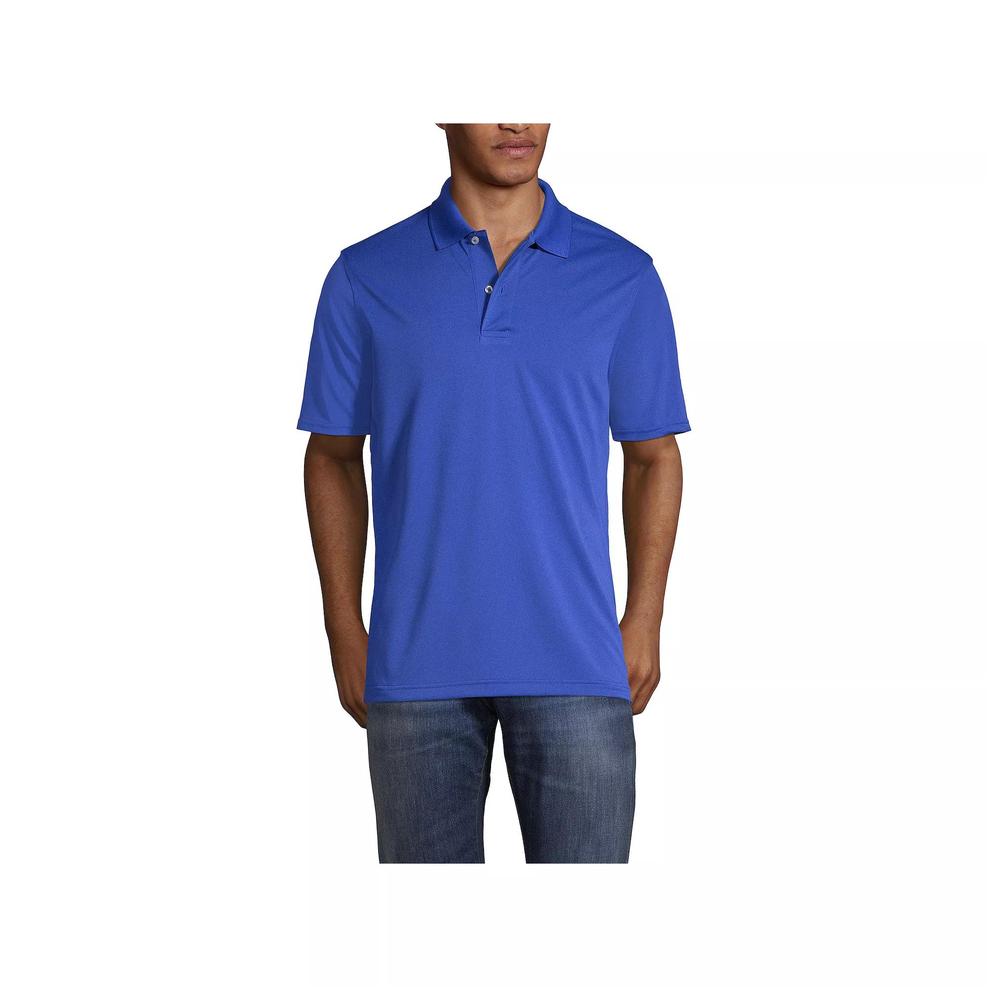 Men's Lands' End Short Sleeve Quick-Dry Stain-Release Polo Shirt,  Product Image