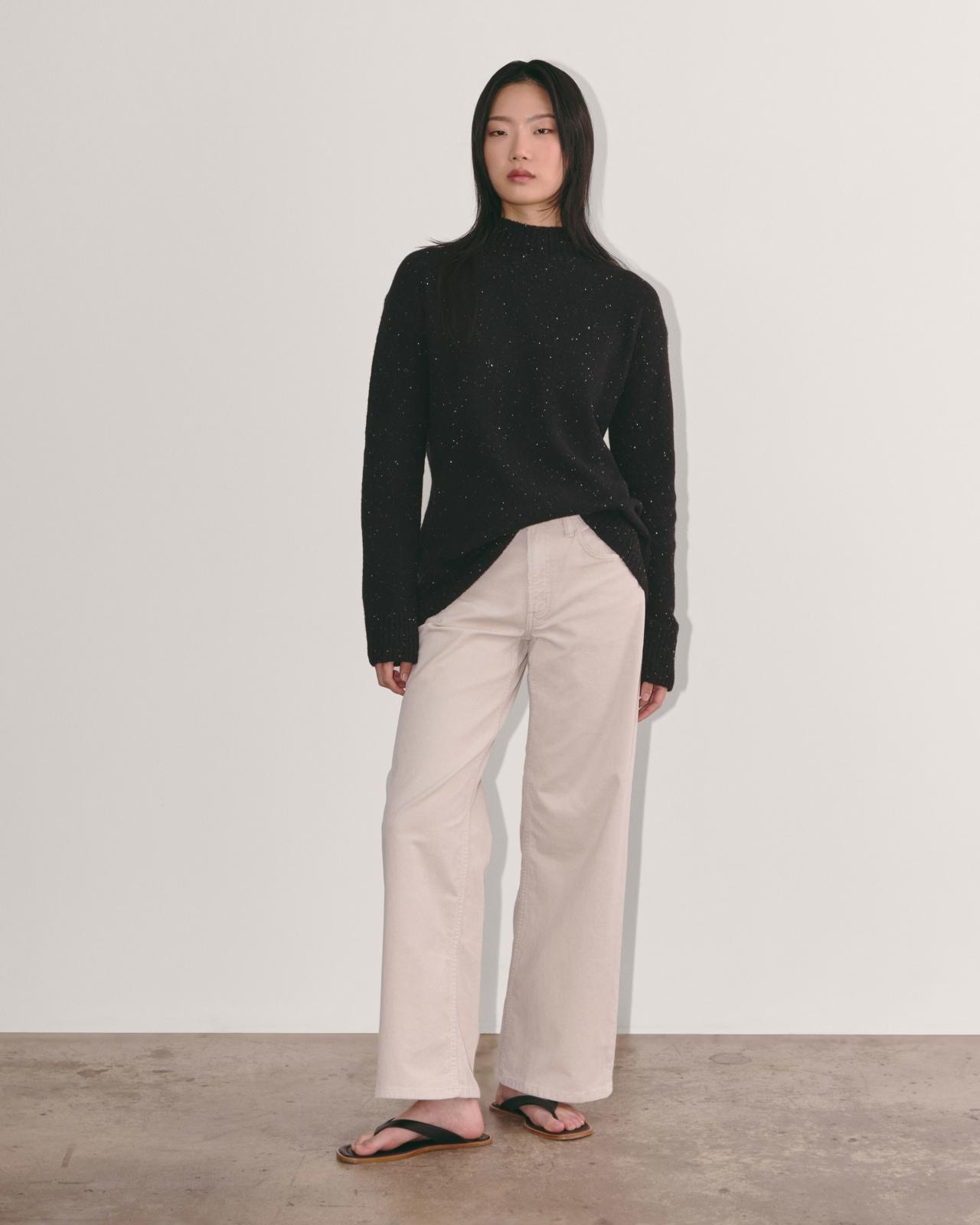 Womens Mockneck Sweater in Plush Cotton by Everlane Product Image