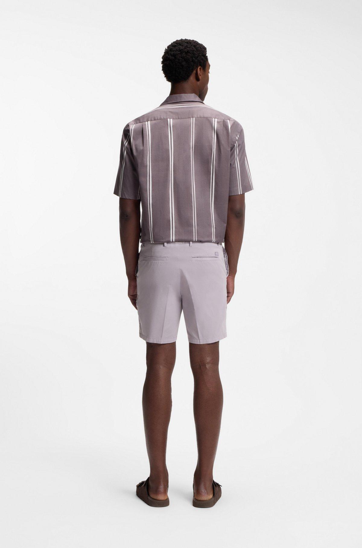 Modern-fit shorts in stretch-cotton twill Product Image