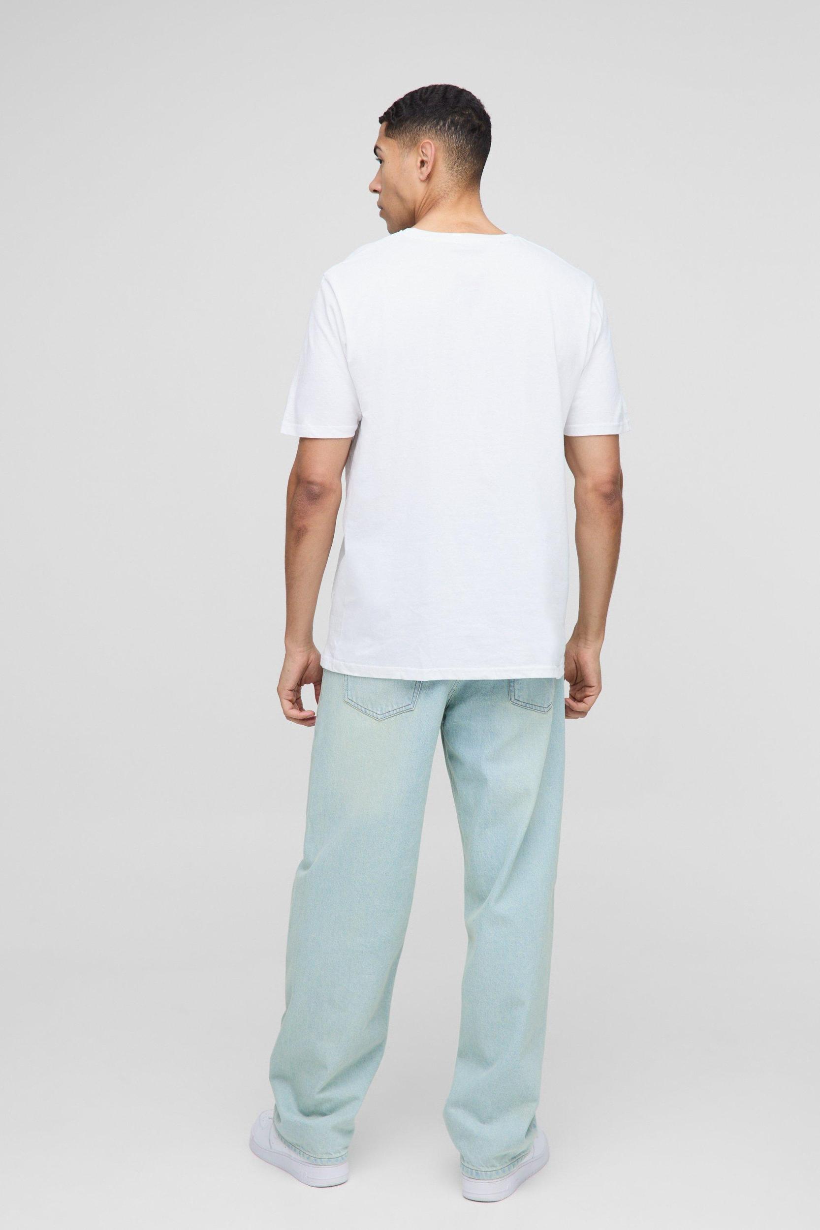 Oversized 21 License Printed T-shirt | boohooMAN USA Product Image