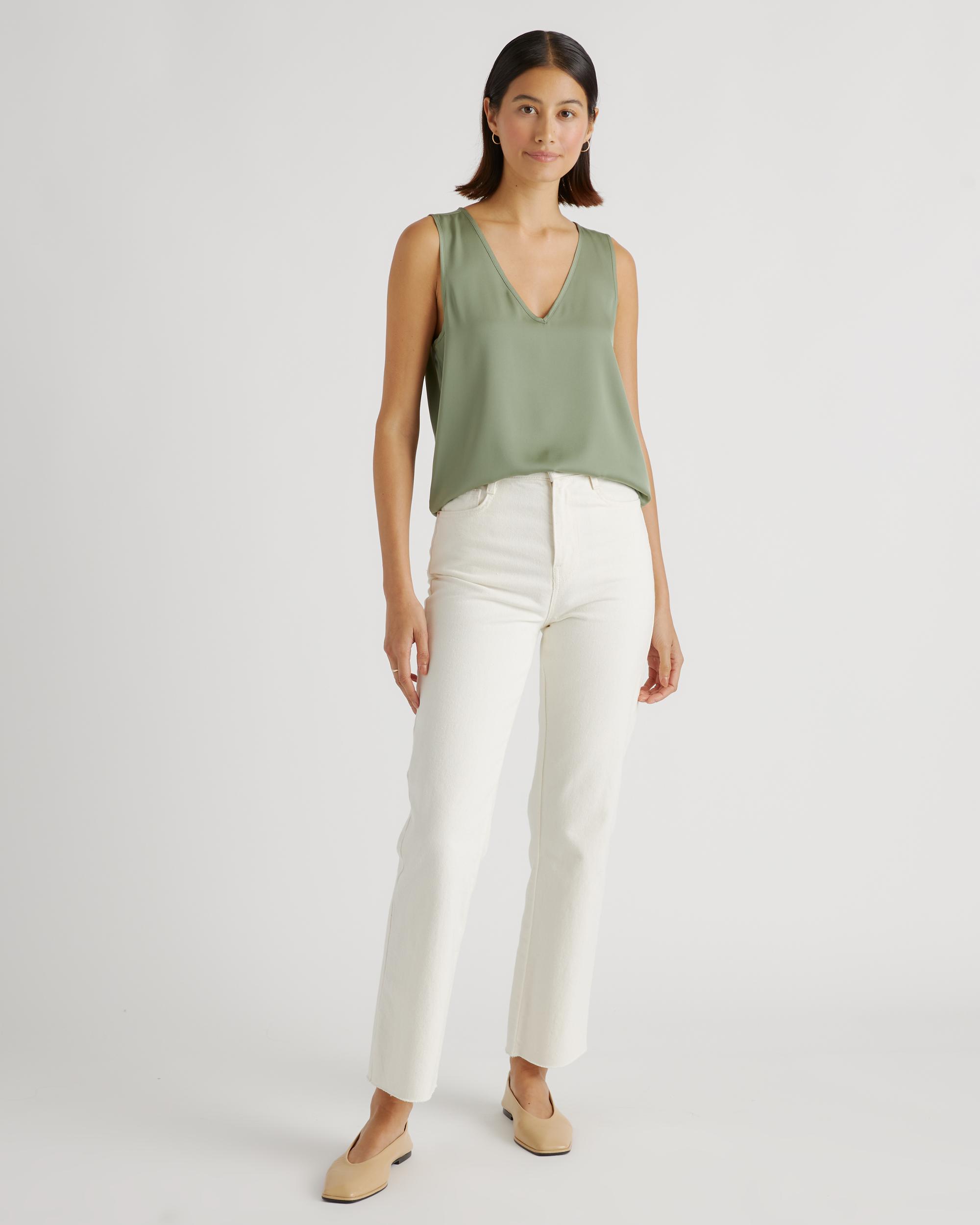 Quince | Women's Washable Stretch Silk Tank Top Product Image