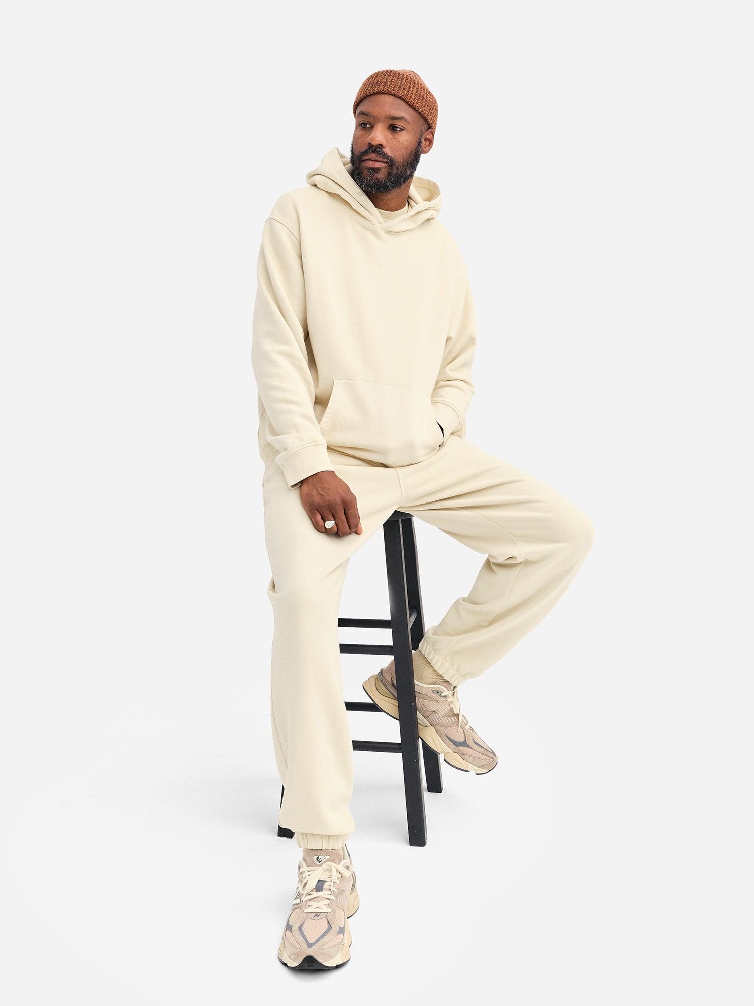 Men's Organic Fleece Hoodie Male Product Image