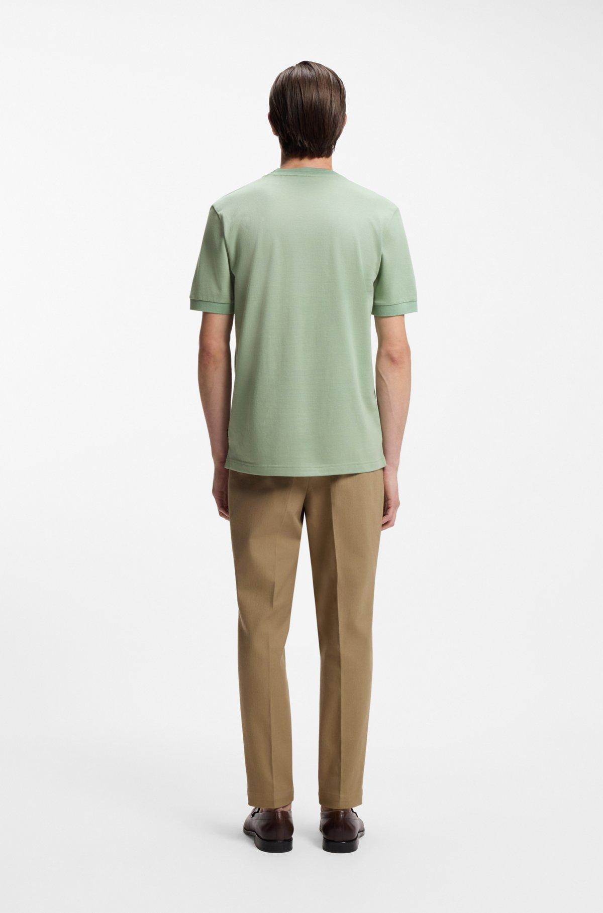 Regular-fit T-shirt in a mercerised cotton blend Product Image