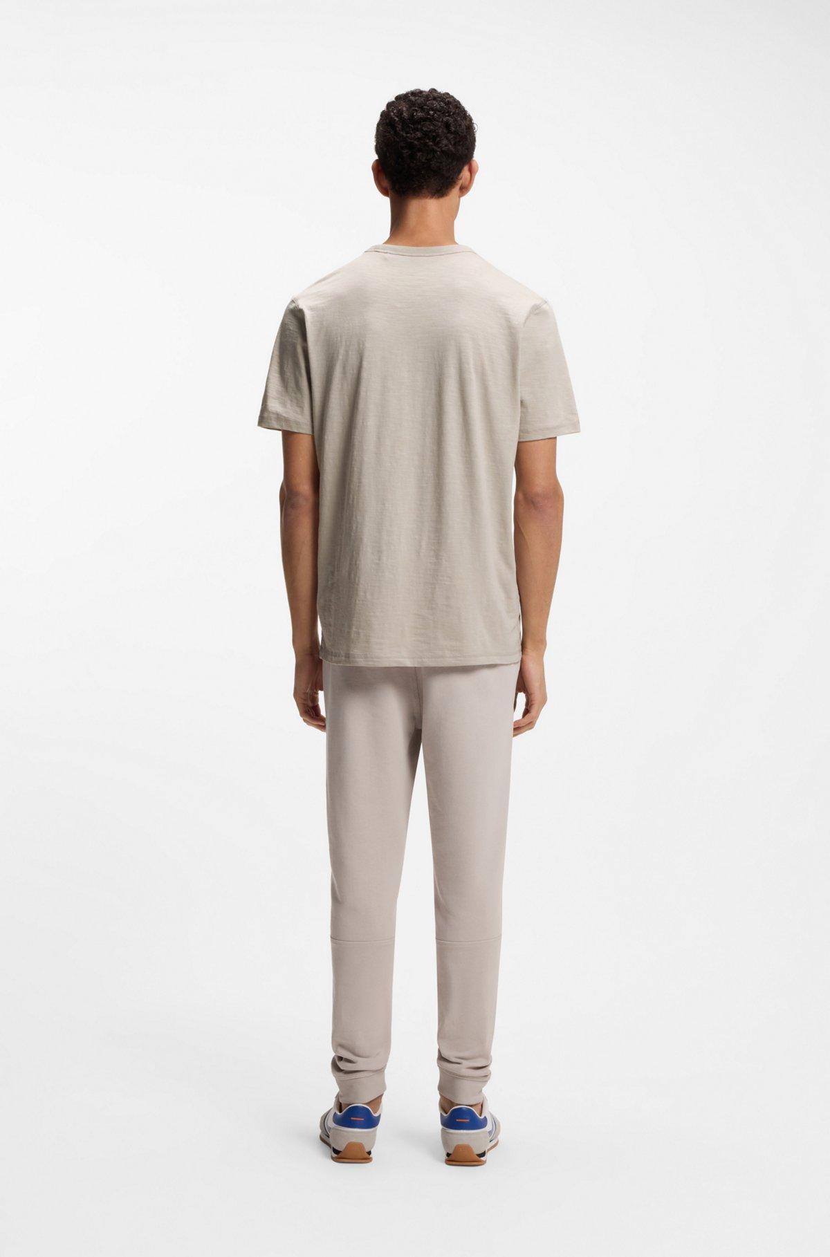 Slub-cotton T-shirt with logo detail Product Image