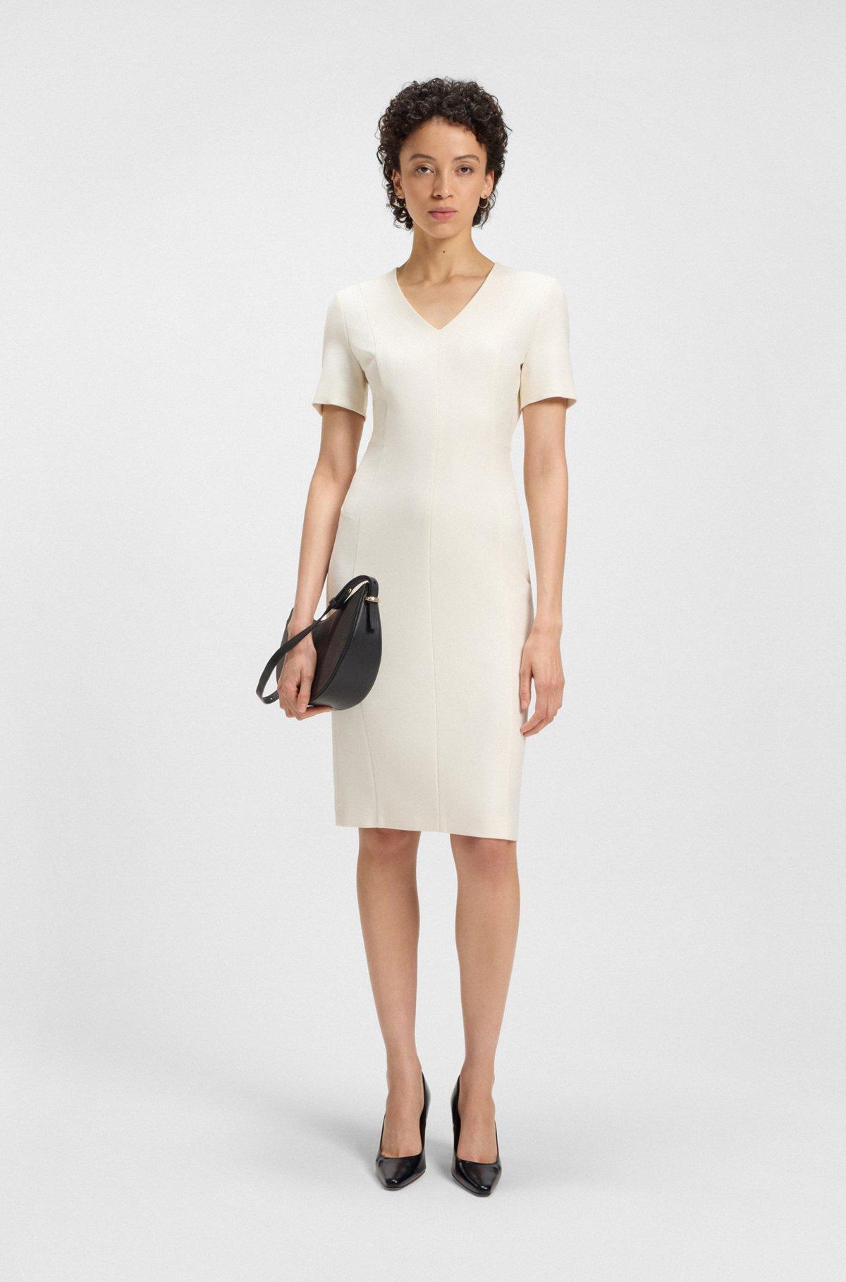 BOSS - Pointed-toe pumps in polished leather - Black Product Image