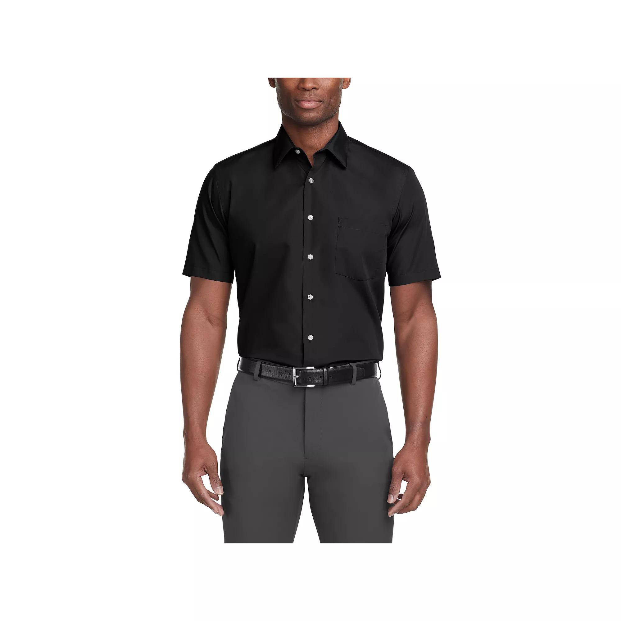 Men's Van Heusen Poplin Short Sleeve Dress Shirt,  Product Image